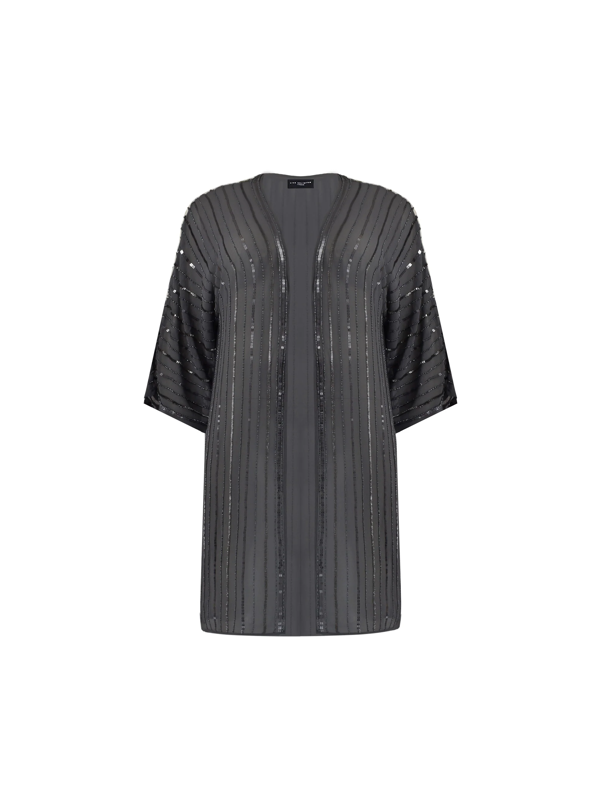 Grey Beaded Kimono - Image 7