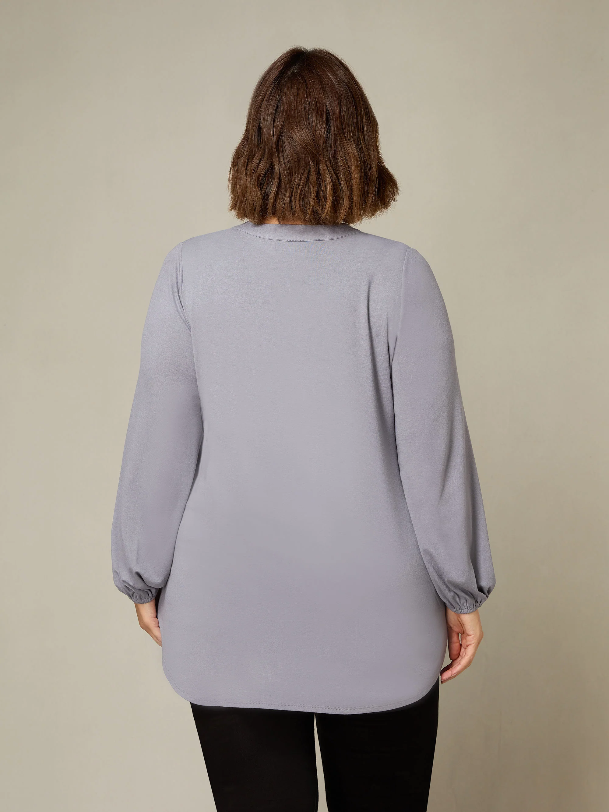 Grey Jersey Relaxed Tunic - Image 3
