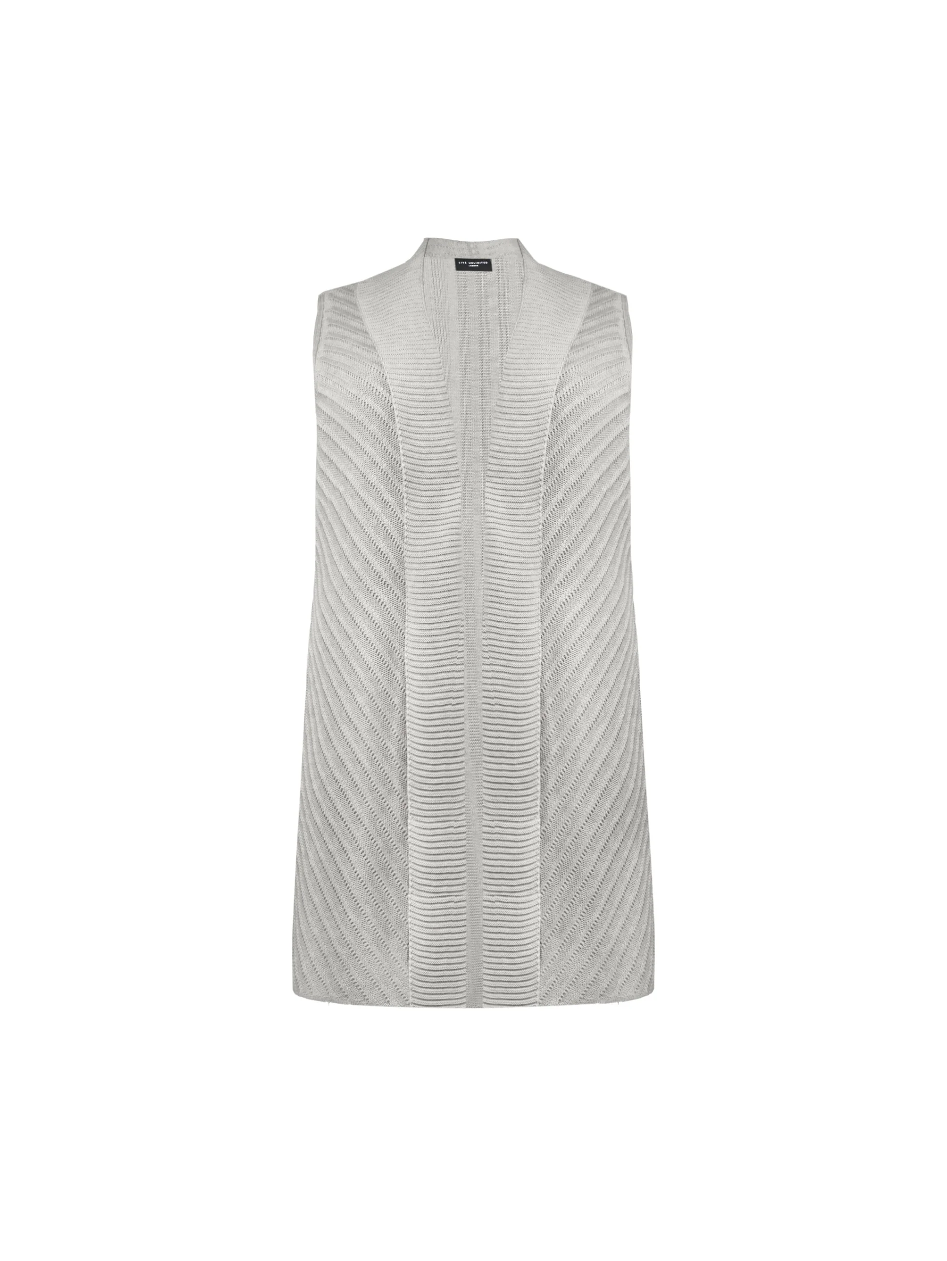Grey Sleeveless Cardigan - Image 5