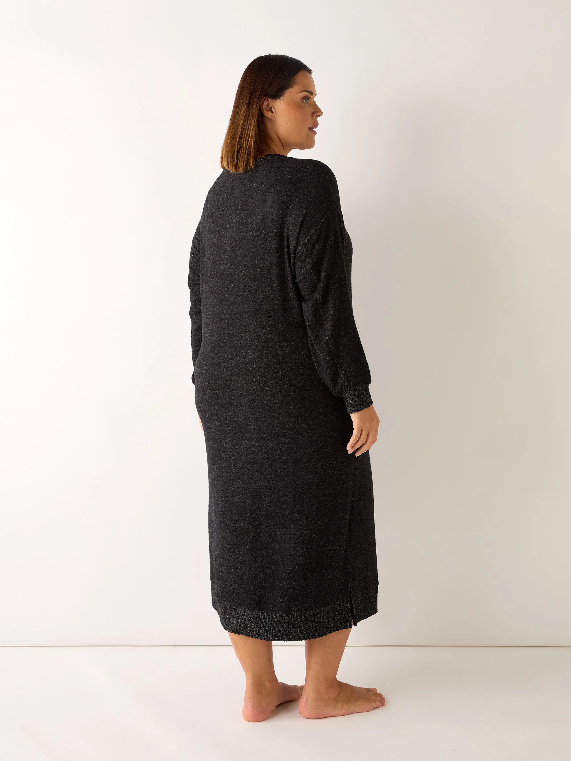 Grey Supersoft Midi Dress - Image 3