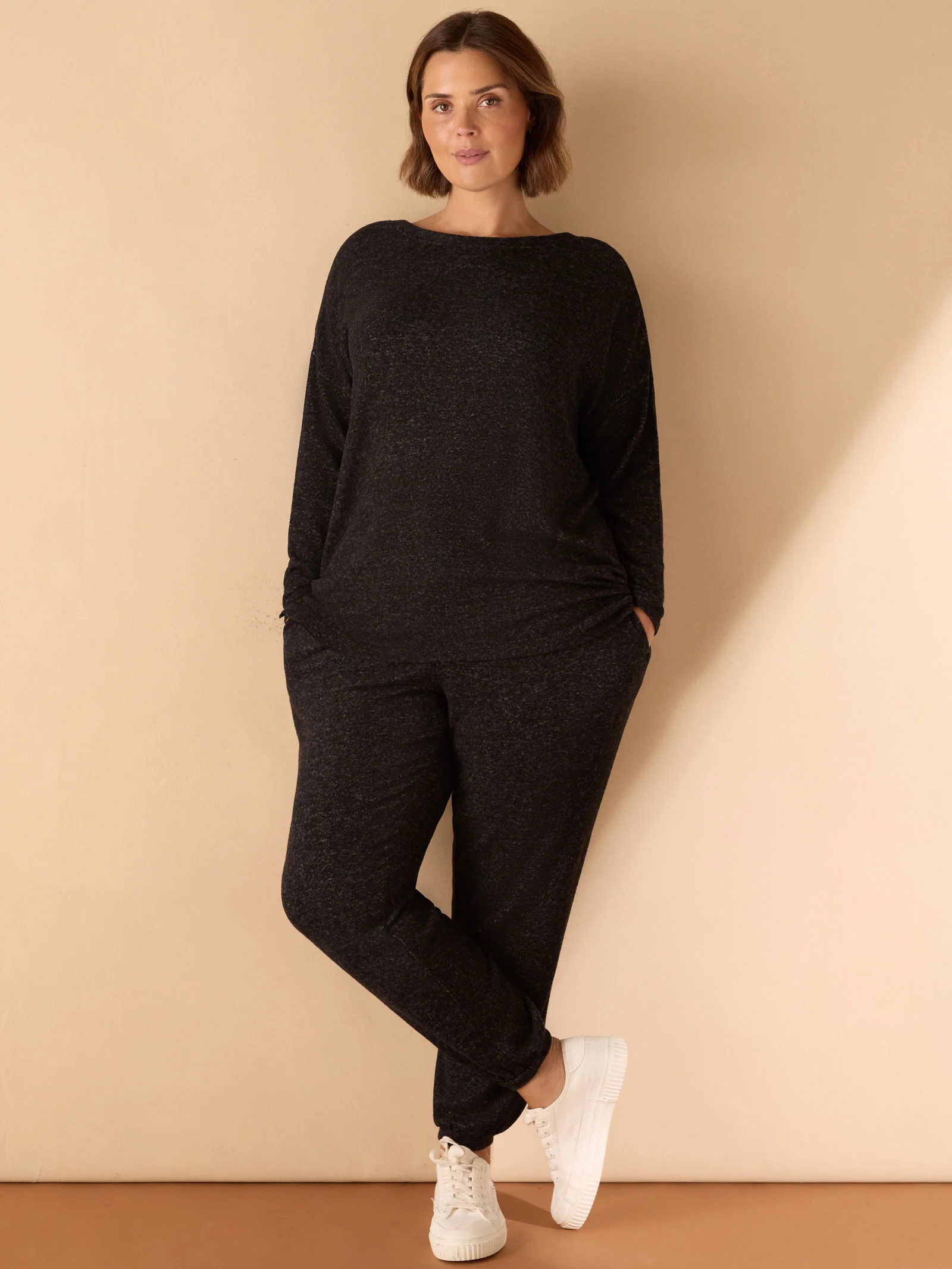 Grey Supersoft Round Neck Jumper - Image 3