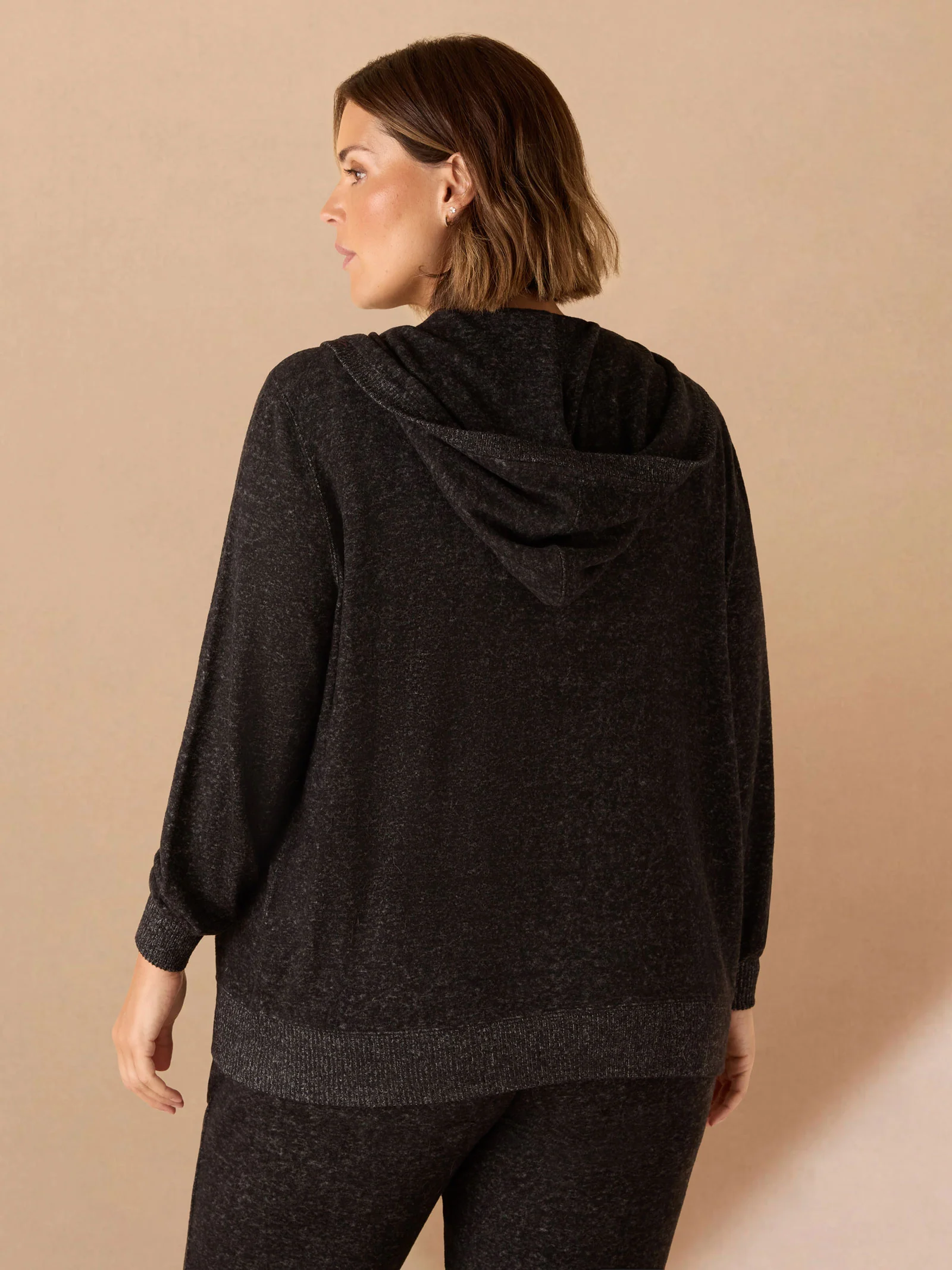 Grey Supersoft Zip Hoodie - Image 4