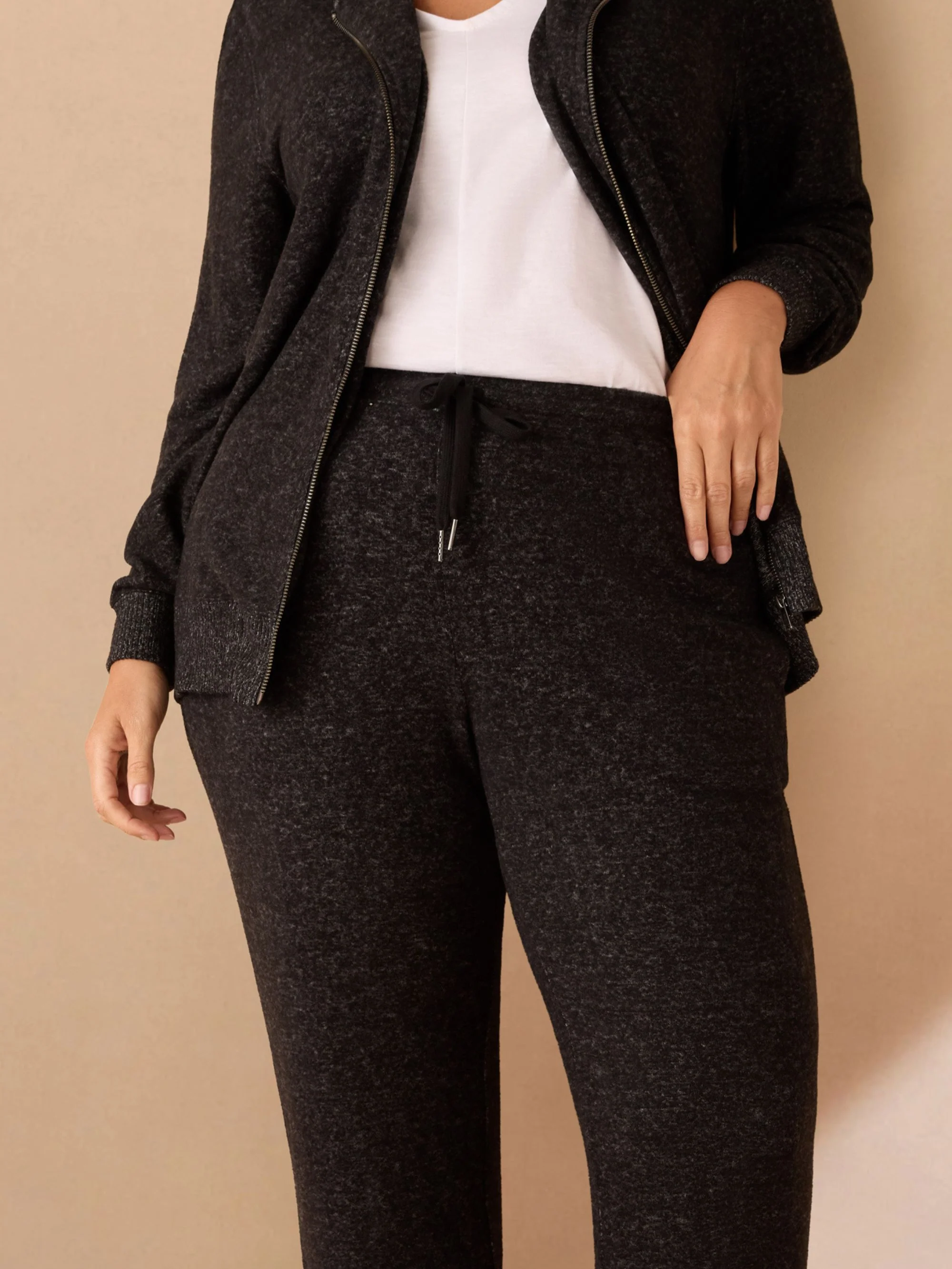 Grey Tapered Supersoft Joggers - Image 3
