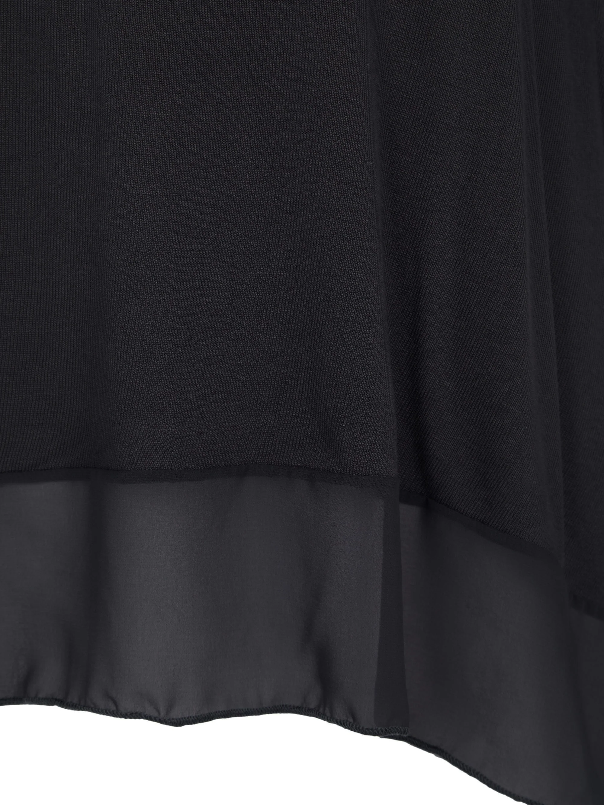 Hanky Hem Jersey Top with Contrast Hem - Image 4