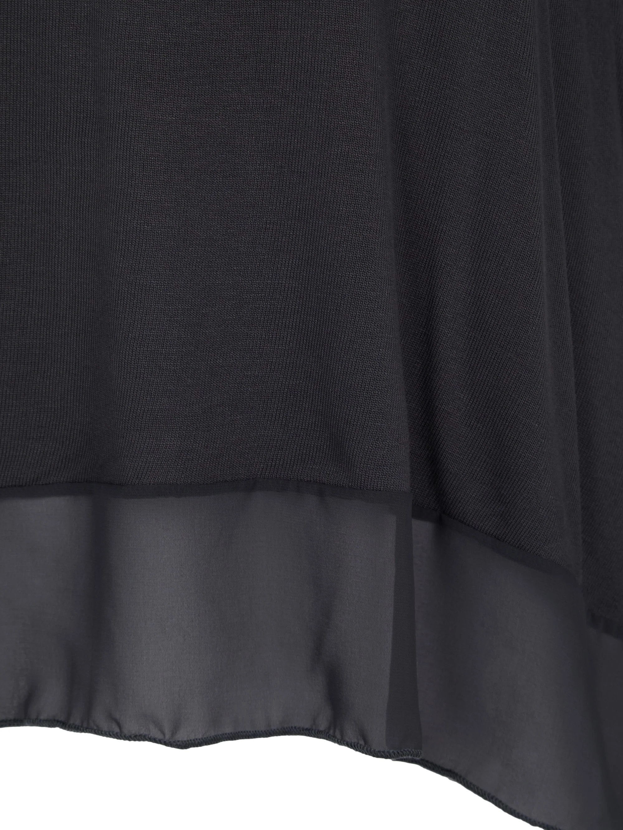 Hanky Hem Jersey Top with Contrast Hem - Image 8