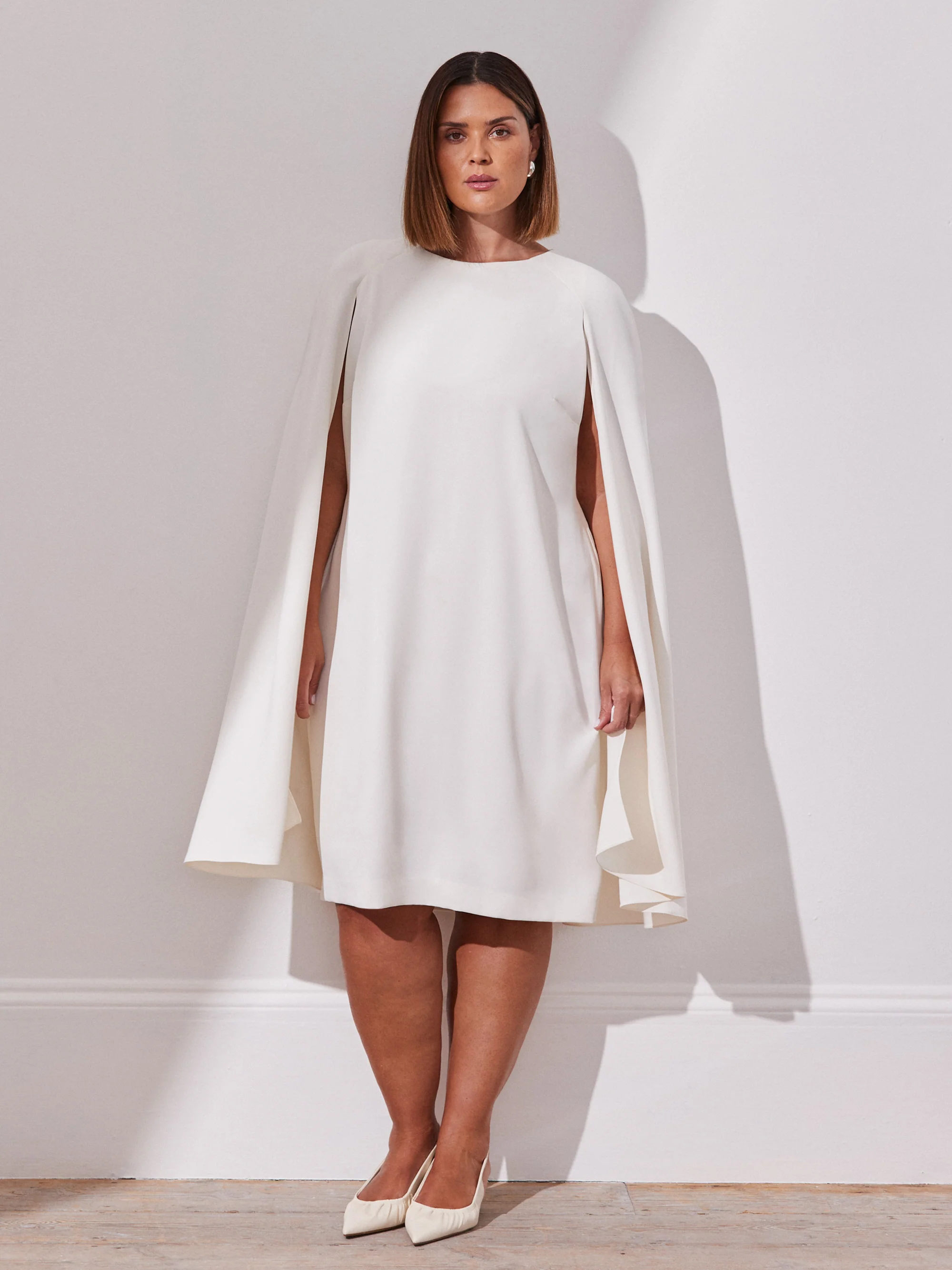 Ivory Cape Dress - Image 2