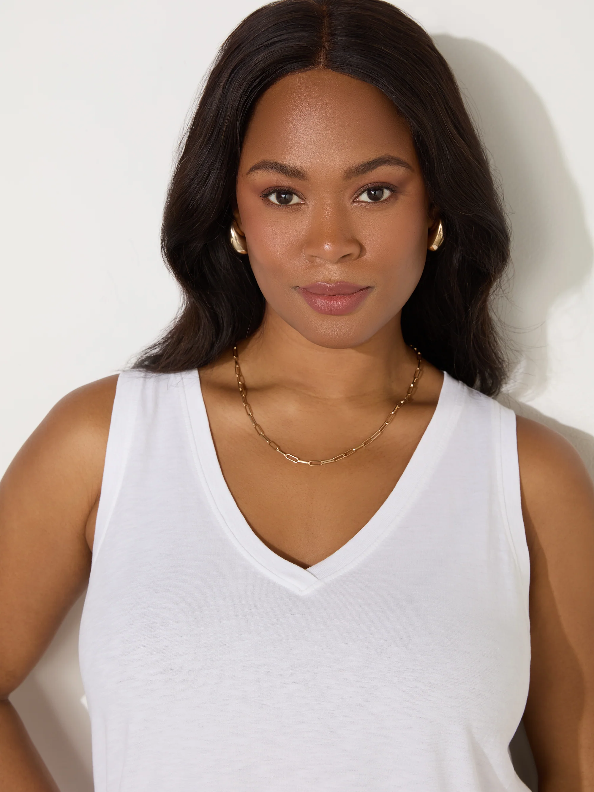 Ivory Cotton Slub Vest - Image 3