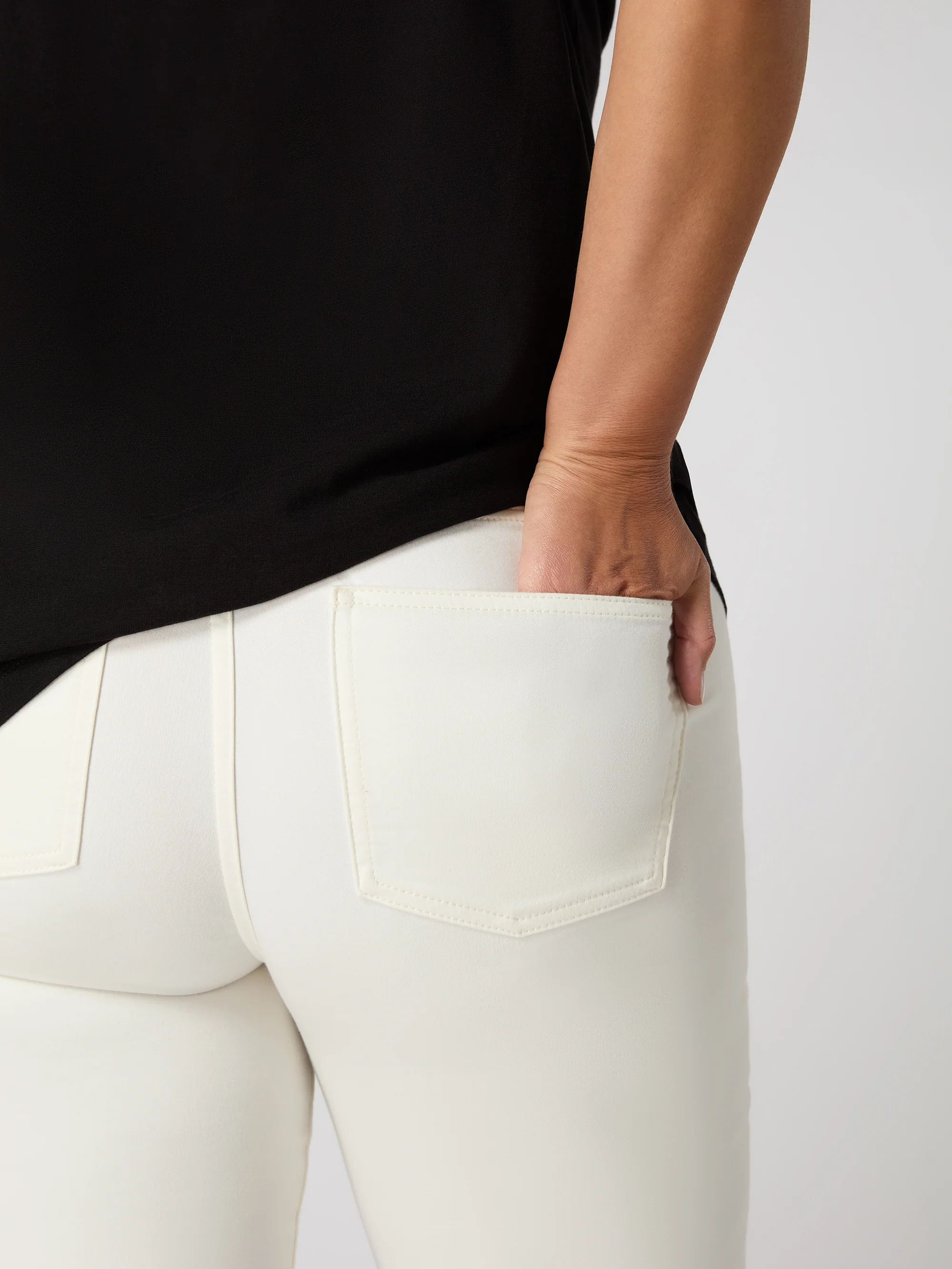 Ivory Cropped Jegging - Image 3