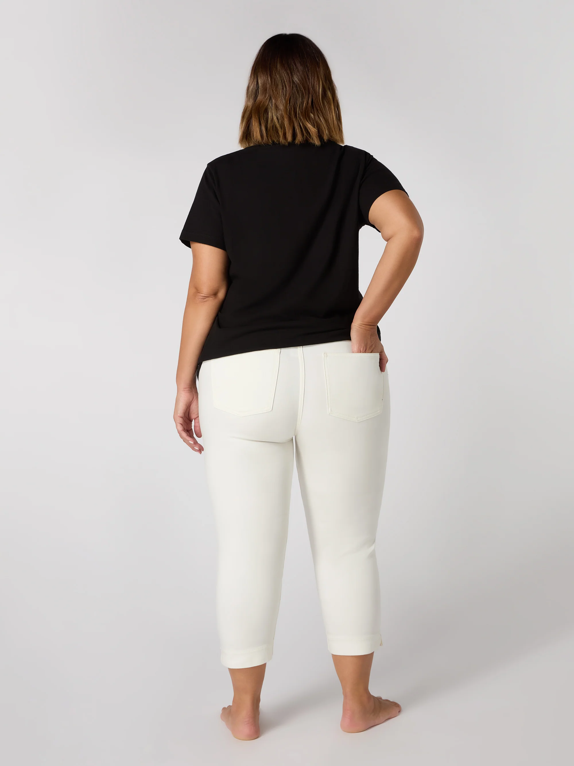 Ivory Cropped Jegging - Image 4