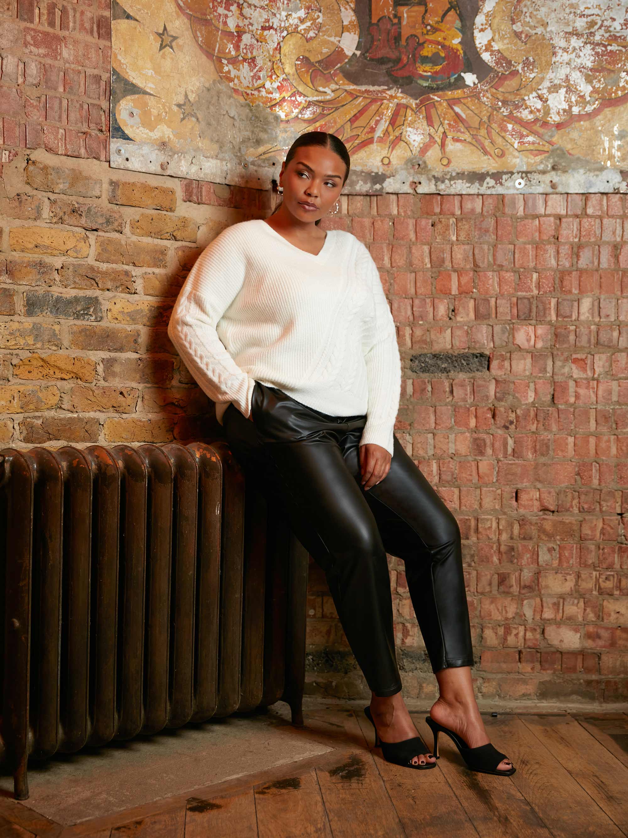 Ivory Cable Detail Jumper - Image 2