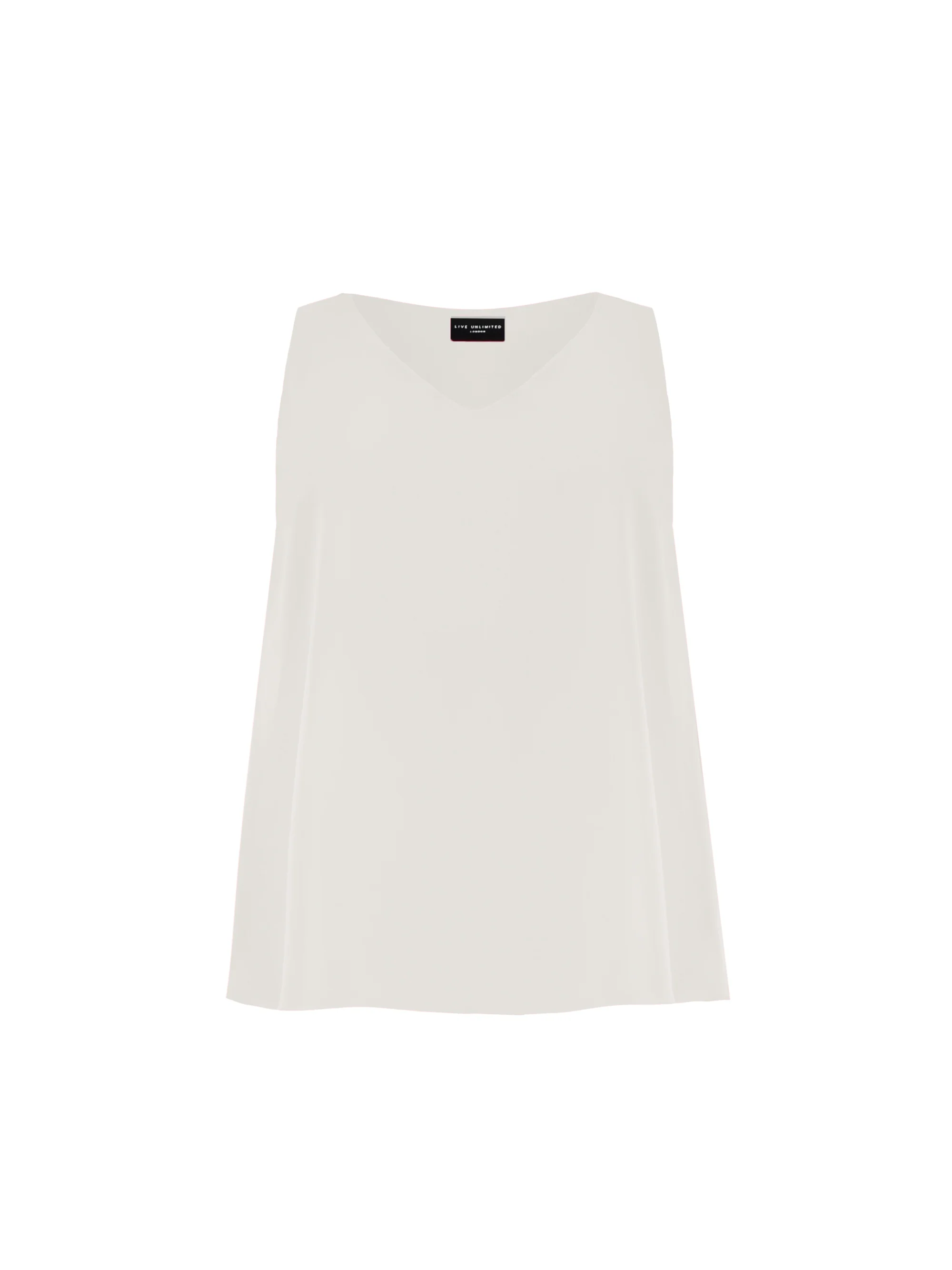 Ivory Layered Chiffon Swing Vest - Image 4