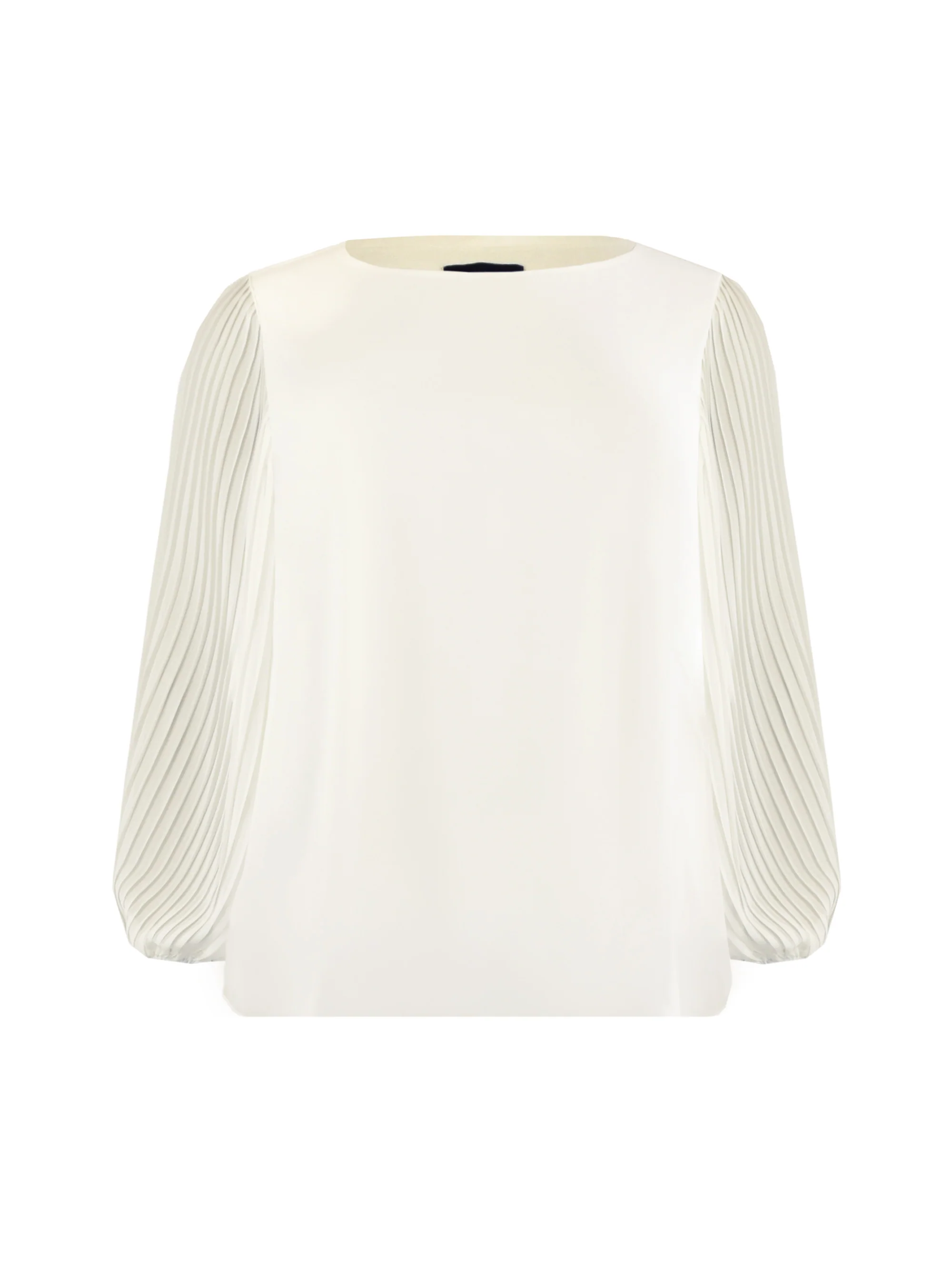 Ivory Pleat Sleeve Blouse - Image 4