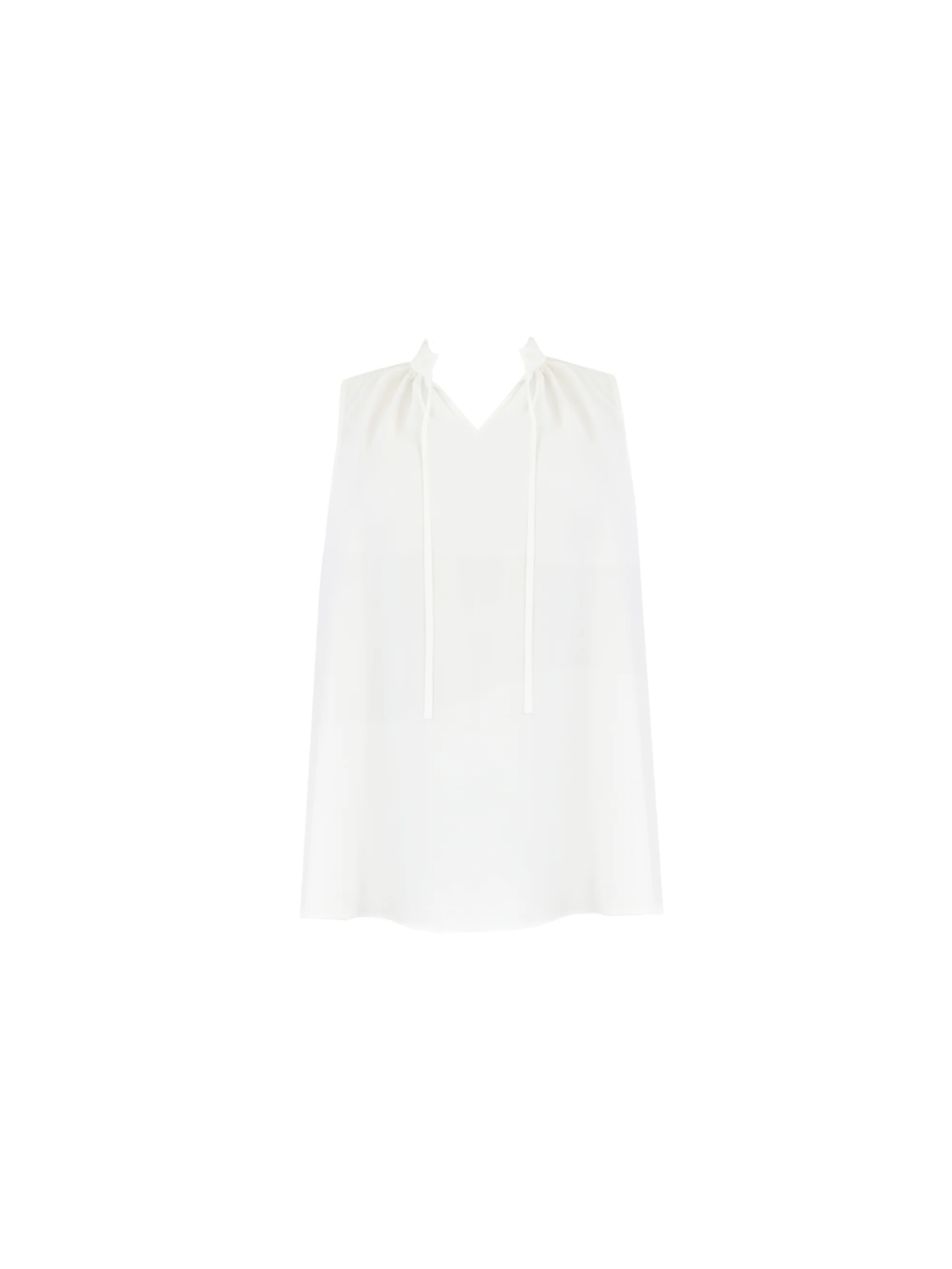 Ivory Ruffle Neck Blouse - Image 5
