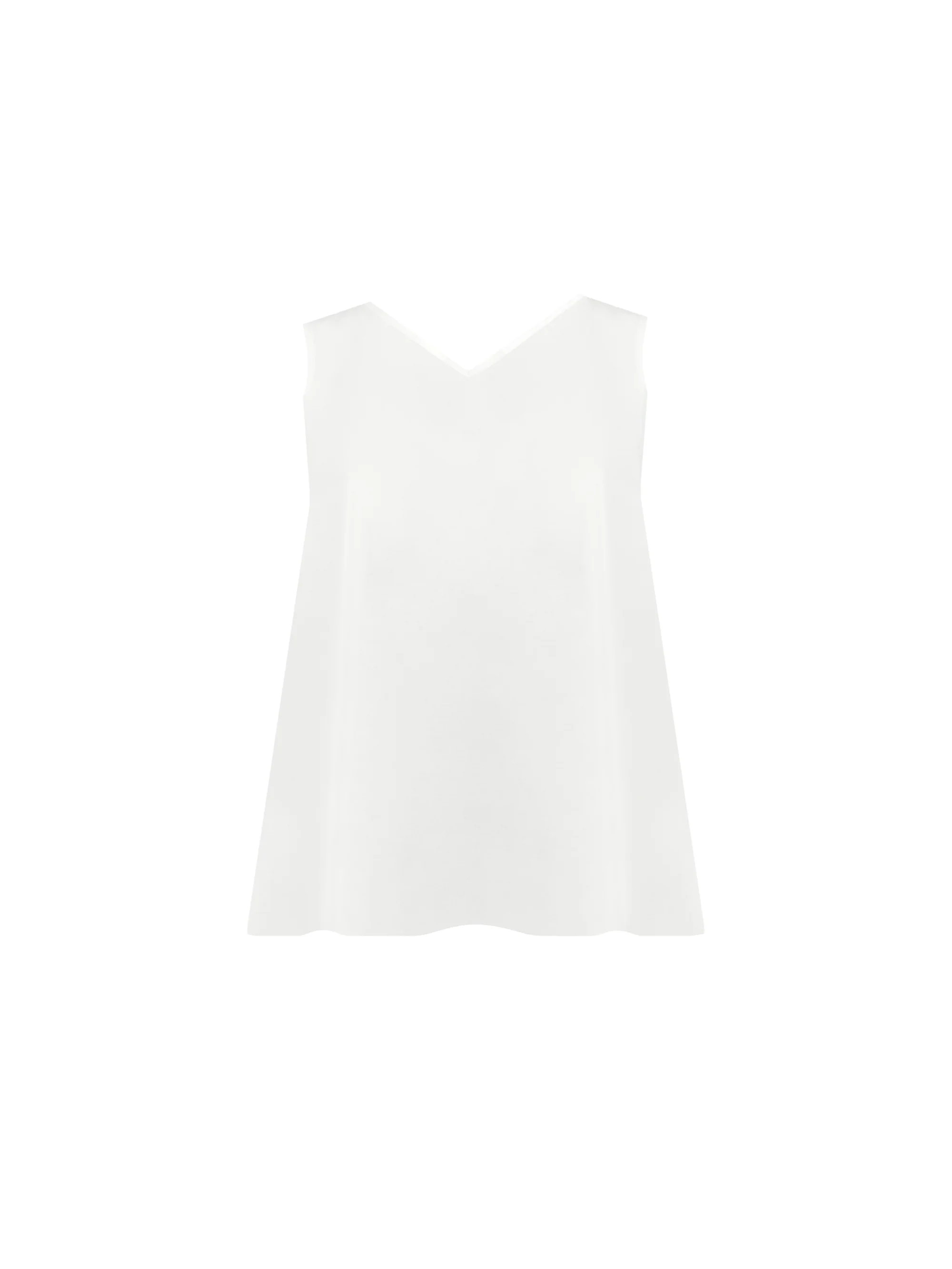 Ivory Satin Vest Top - Image 4