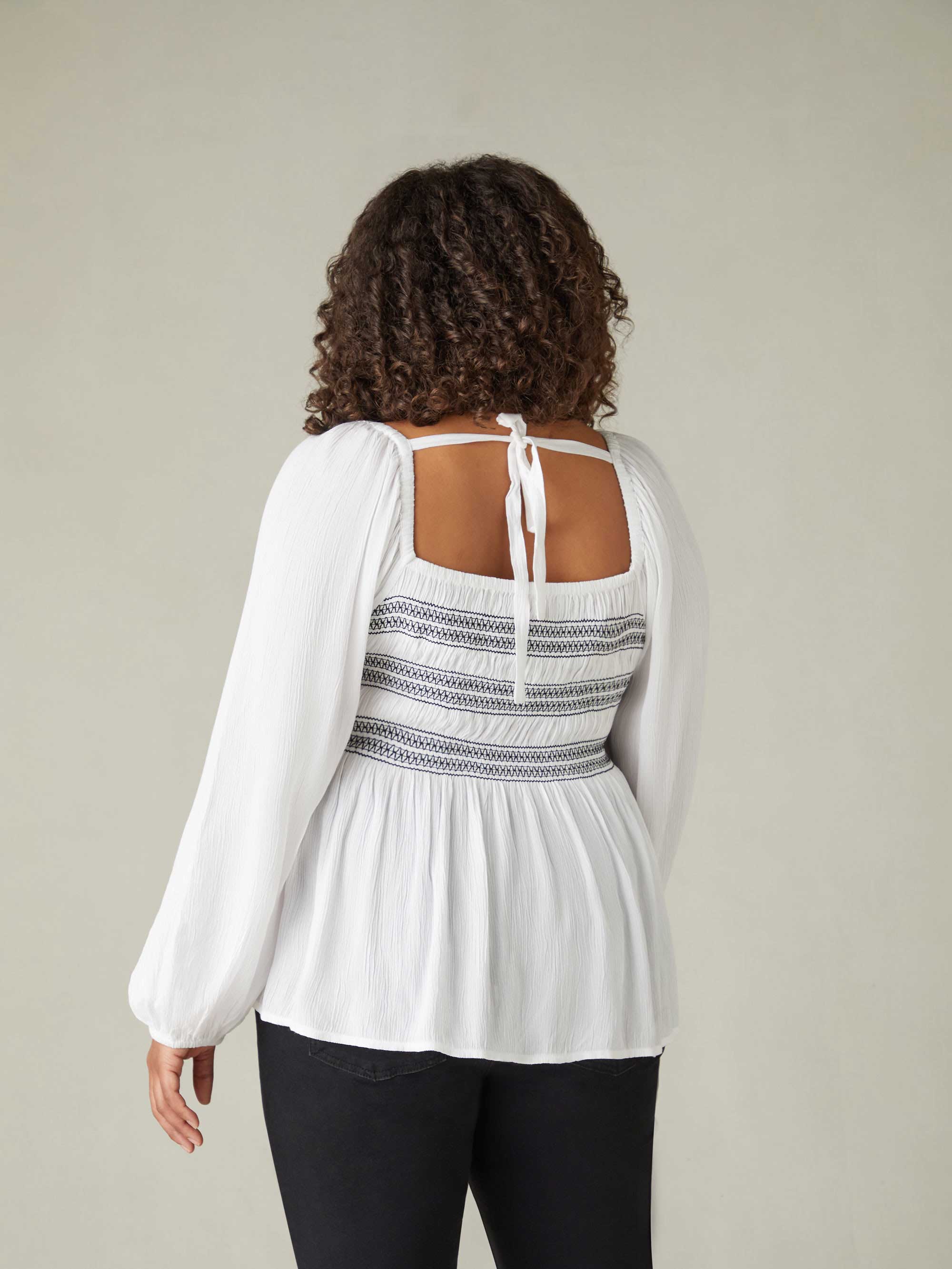 Ivory Smock Blouse - Image 6