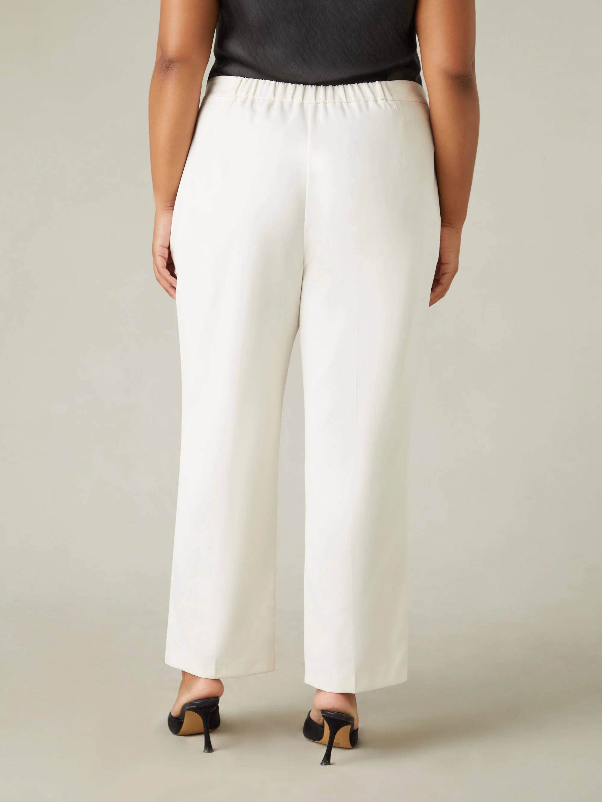 Ivory Tailored Side Split Trouser - Image 3