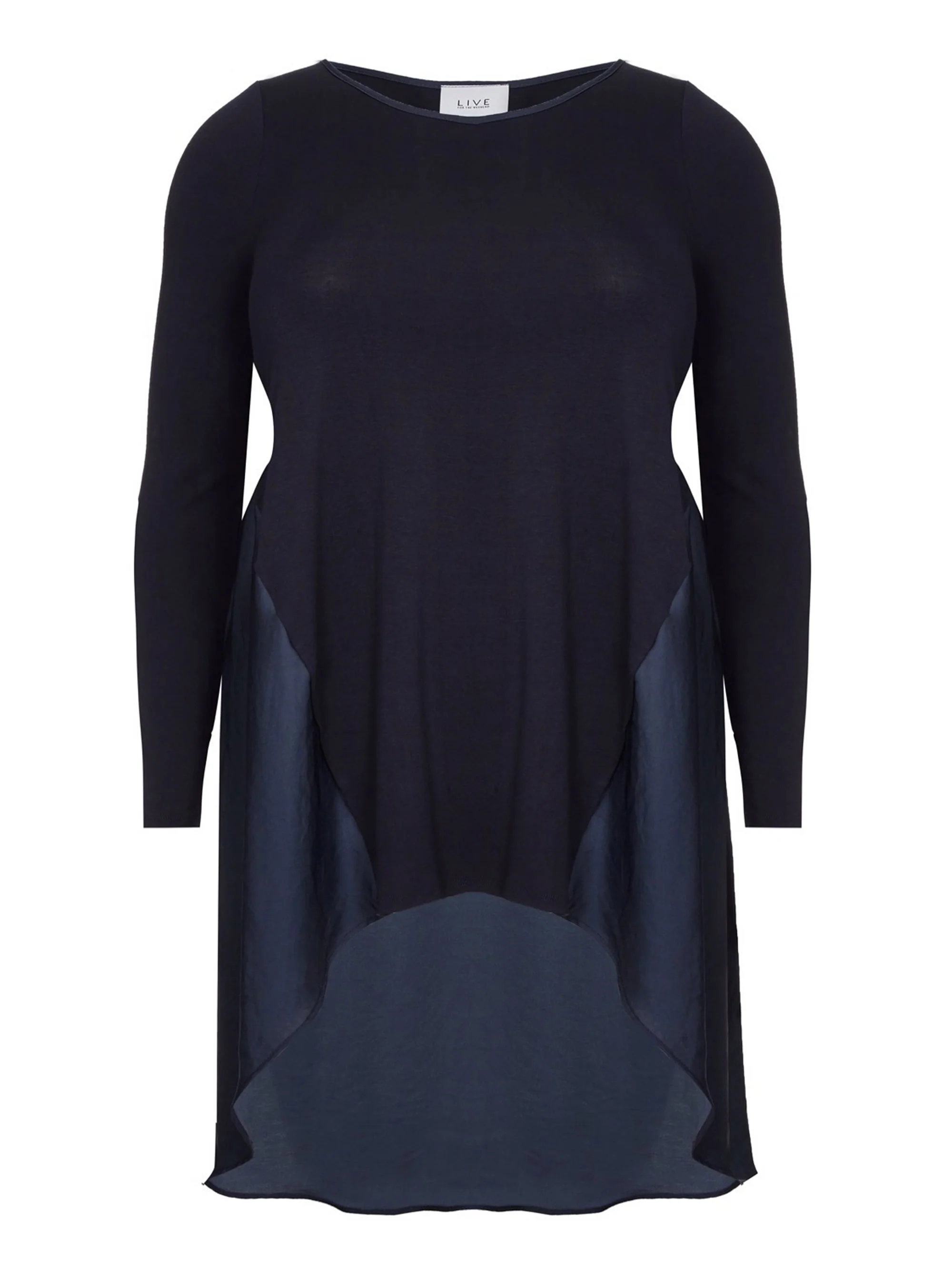 Jersey Satin Mix Tunic - Image 11