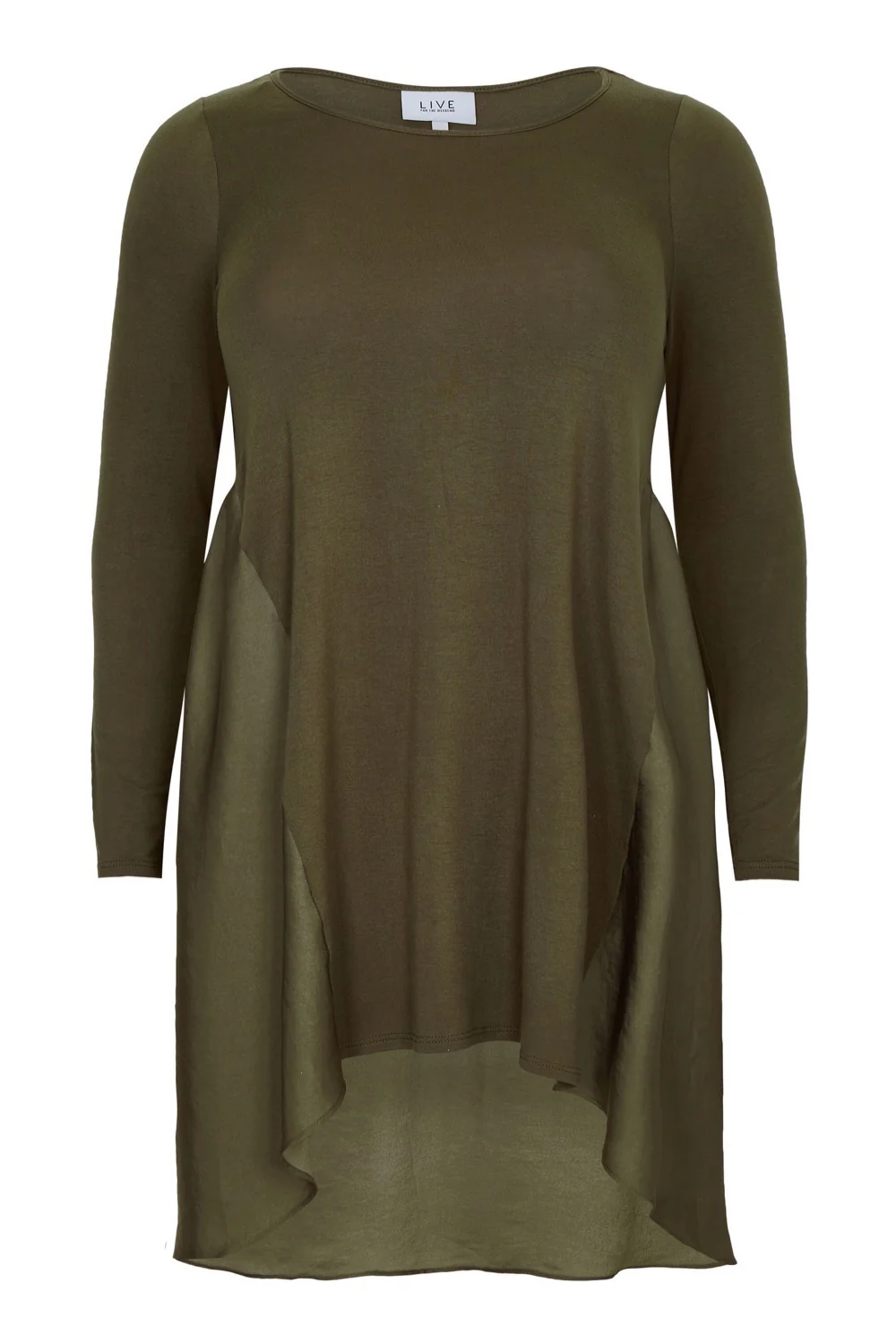 Jersey Satin Mix Tunic - Image 6