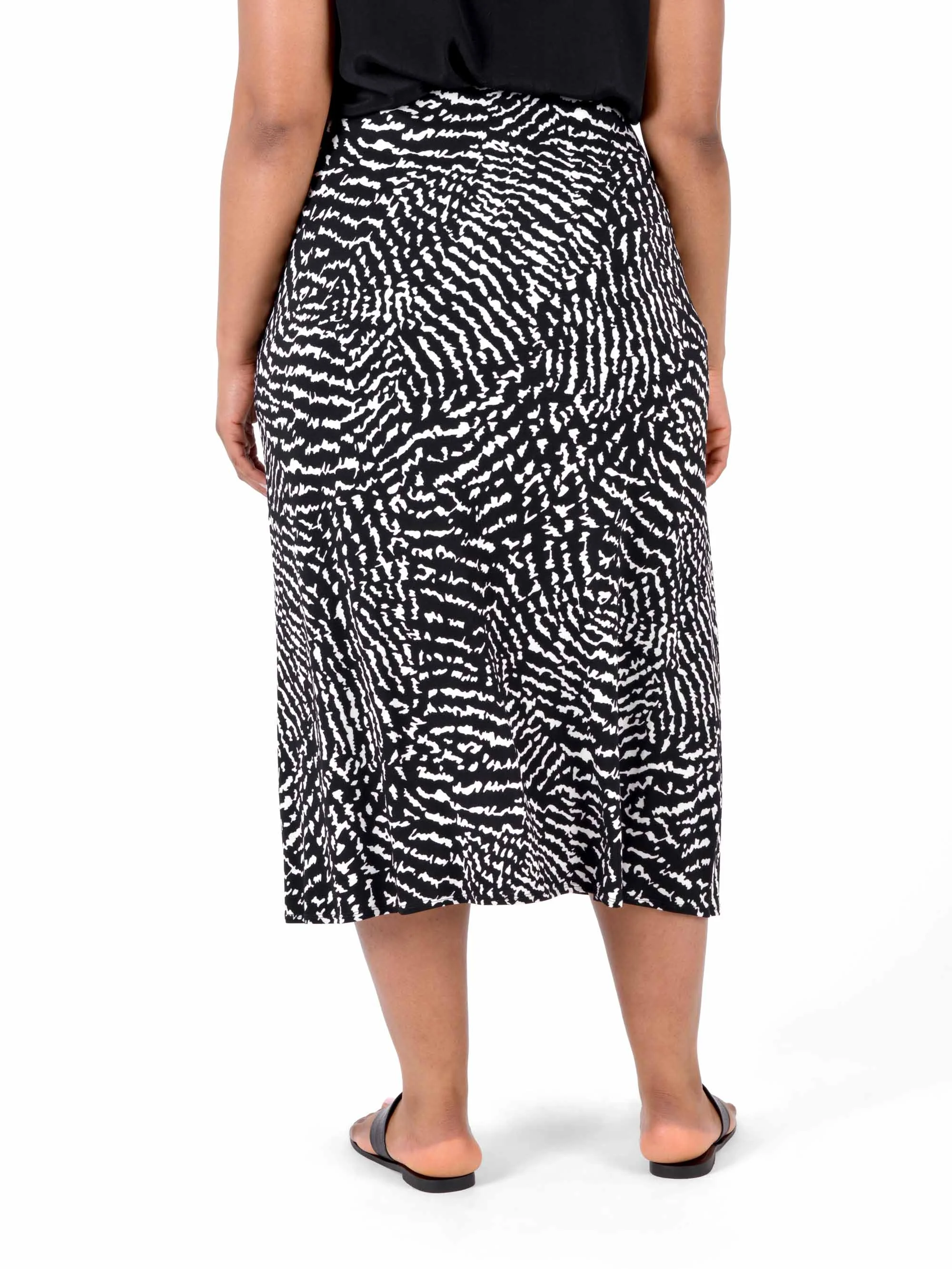 Jersey Swing Midi Skirt - Image 3