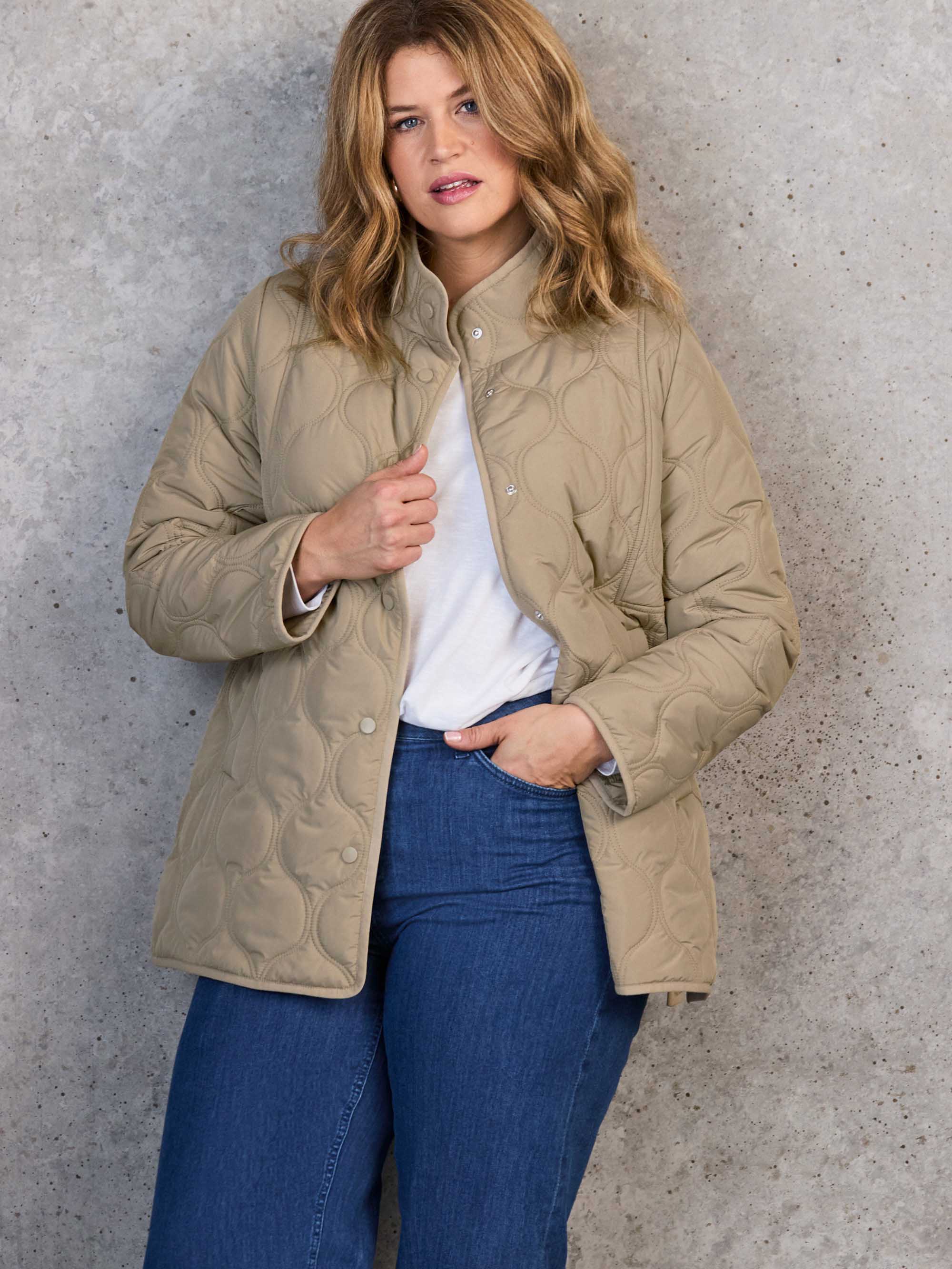 Stone Quilted Jacket - Image 2