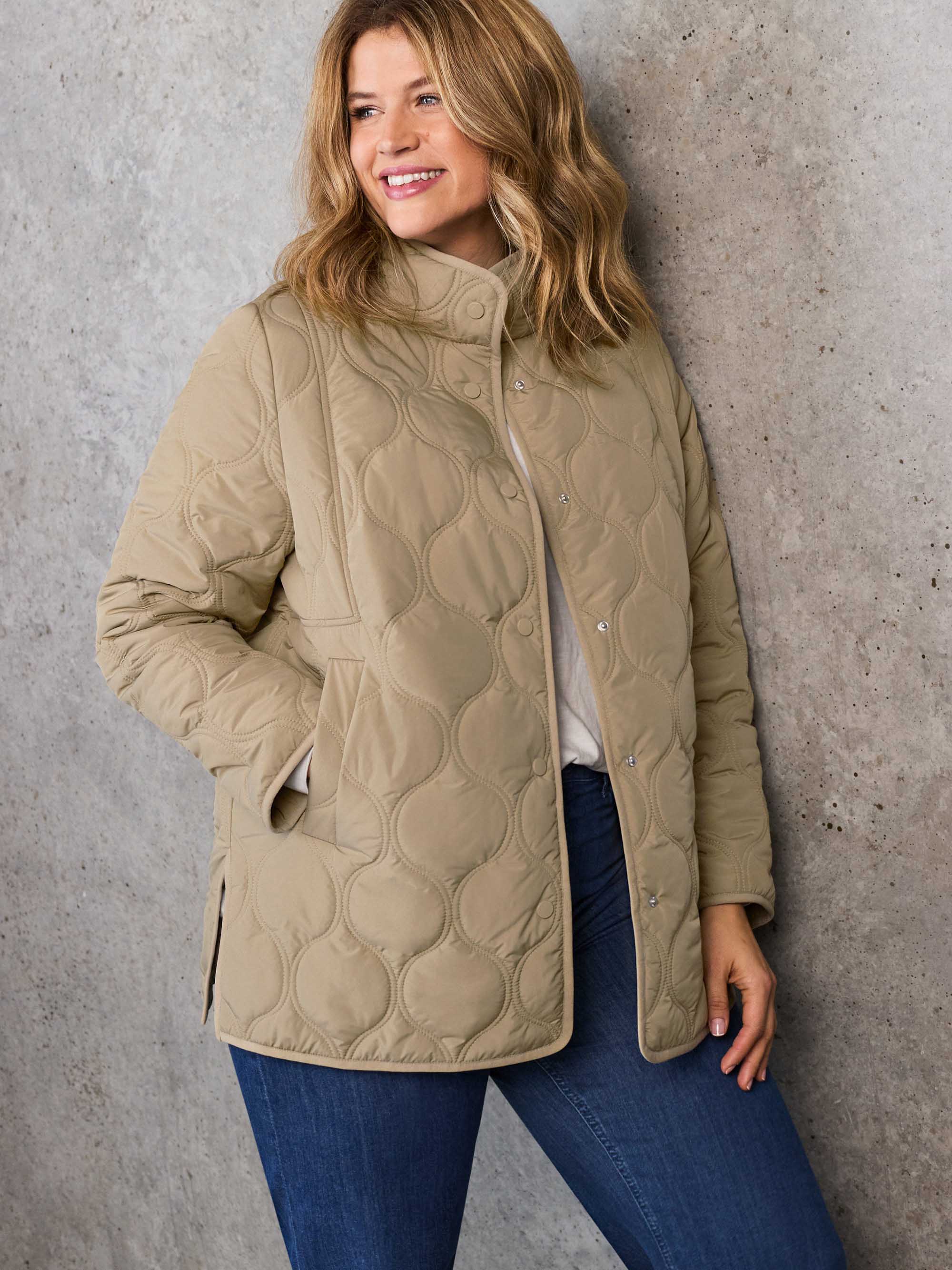Stone Quilted Jacket - Image 4