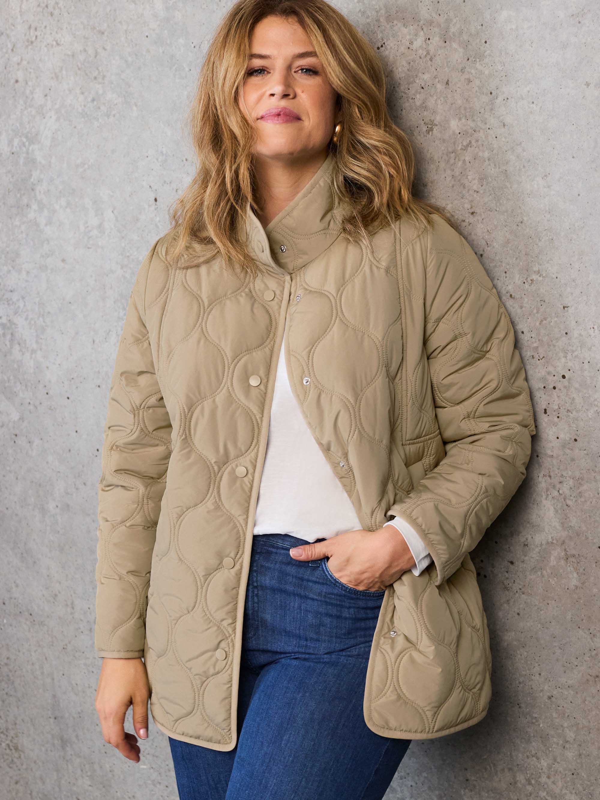 Stone Quilted Jacket - Image 5