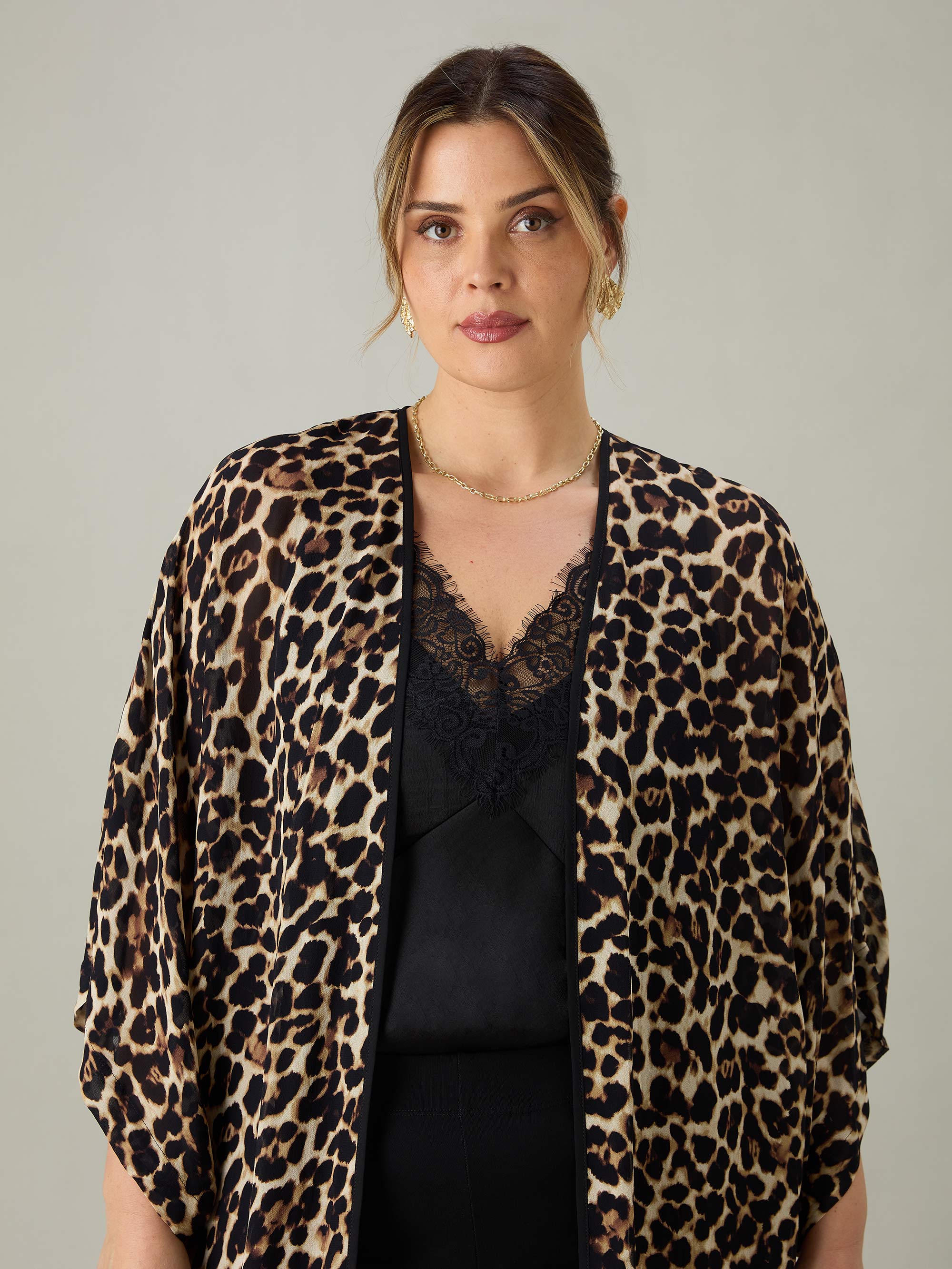 Leopard Print Kimono - Image 4