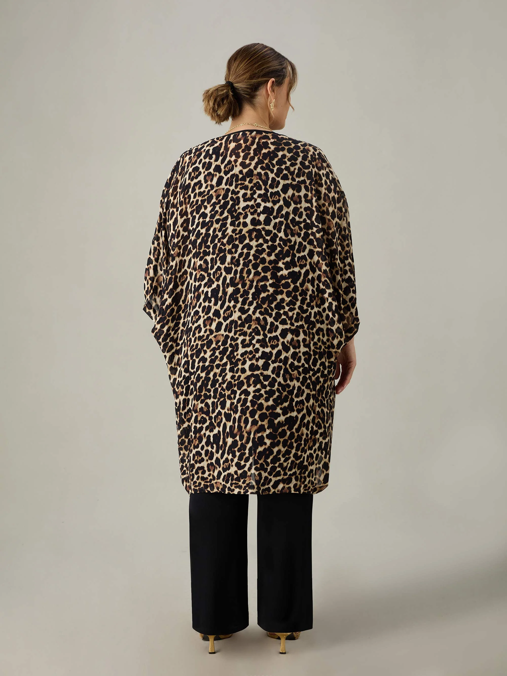 Leopard Print Kimono - Image 5