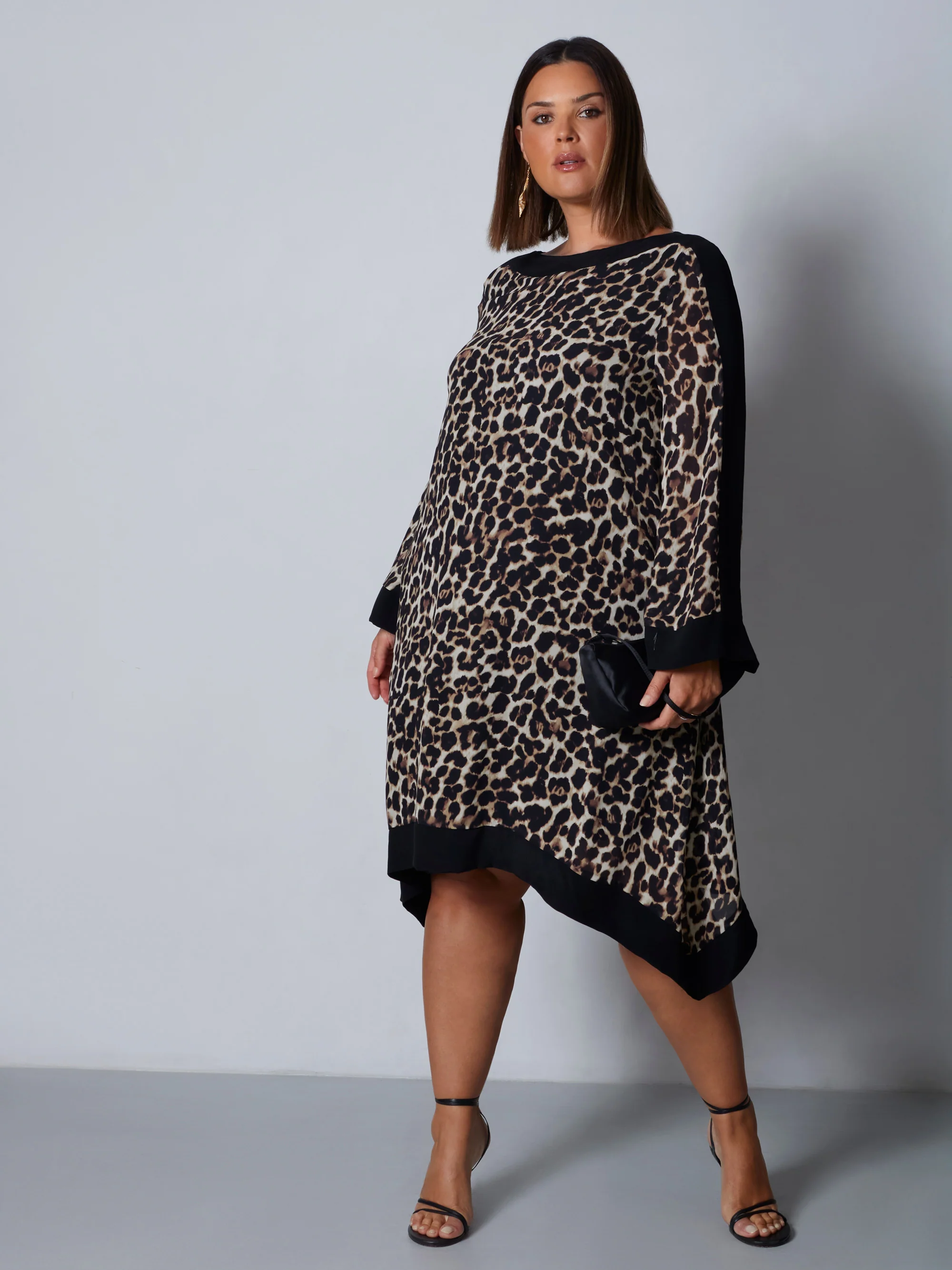 Leopard Print Maxi Kaftan Dress - Image 3
