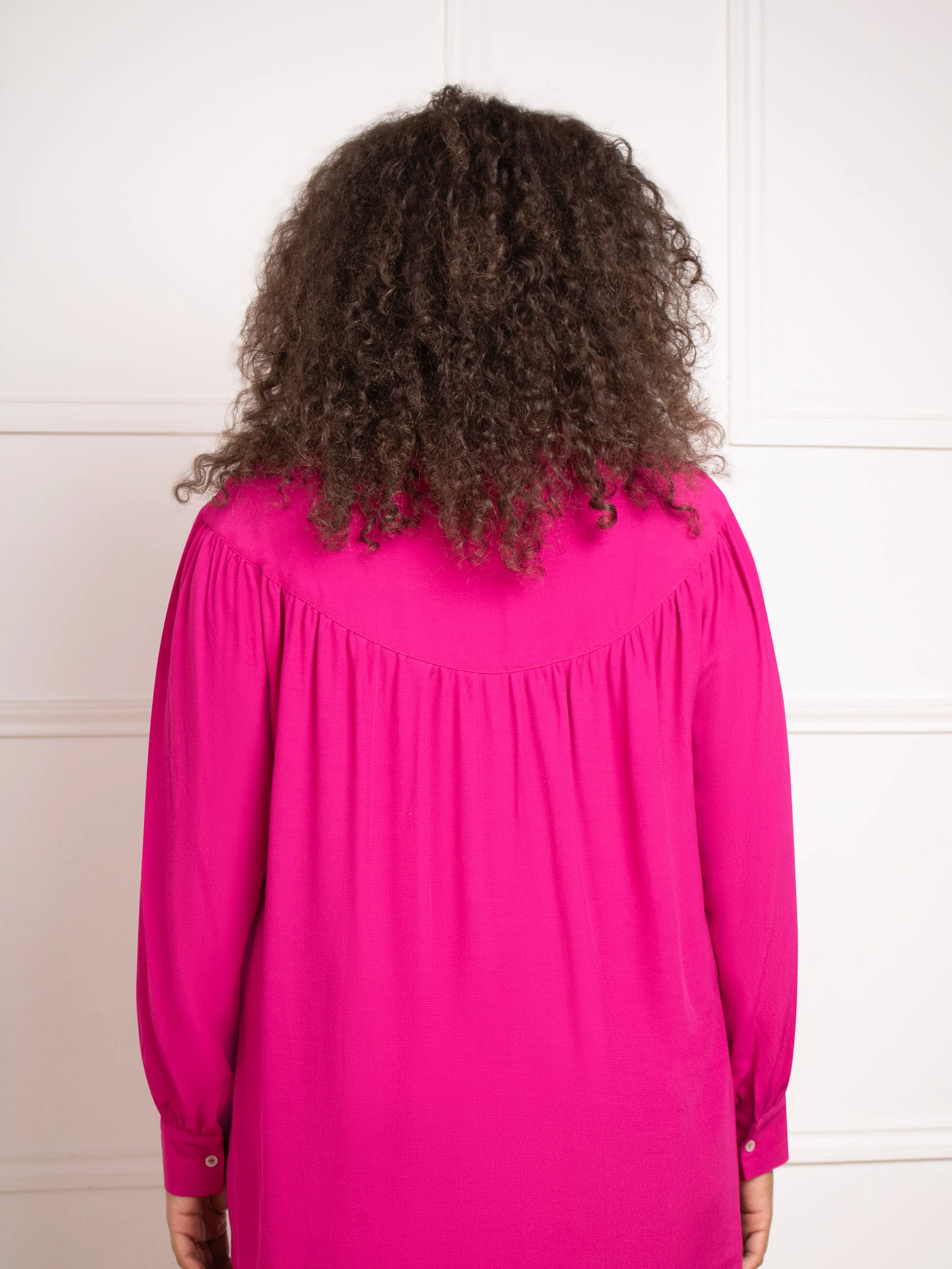 Magenta Seam Detail Blouse - Image 7