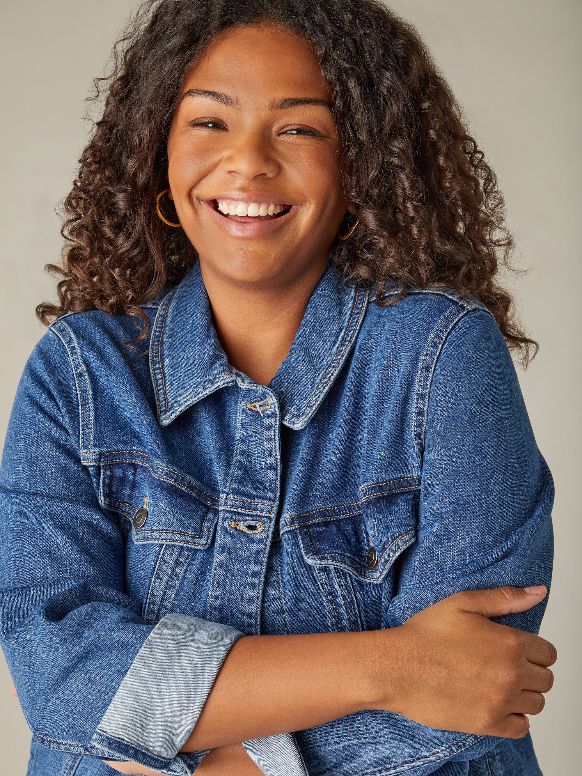 Mid Blue Denim Jacket - Image 2