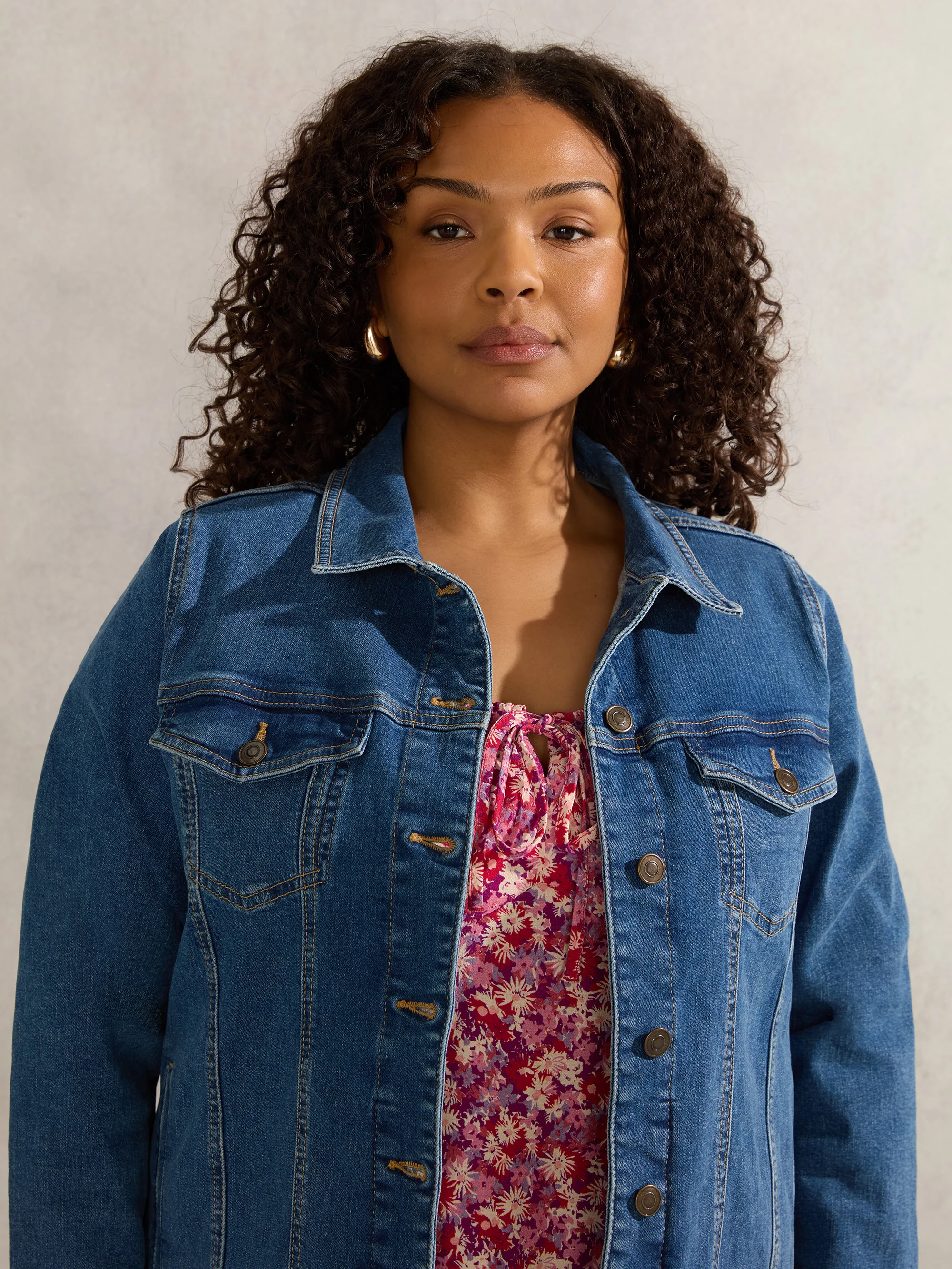 Mid Blue Denim Jacket - Image 5