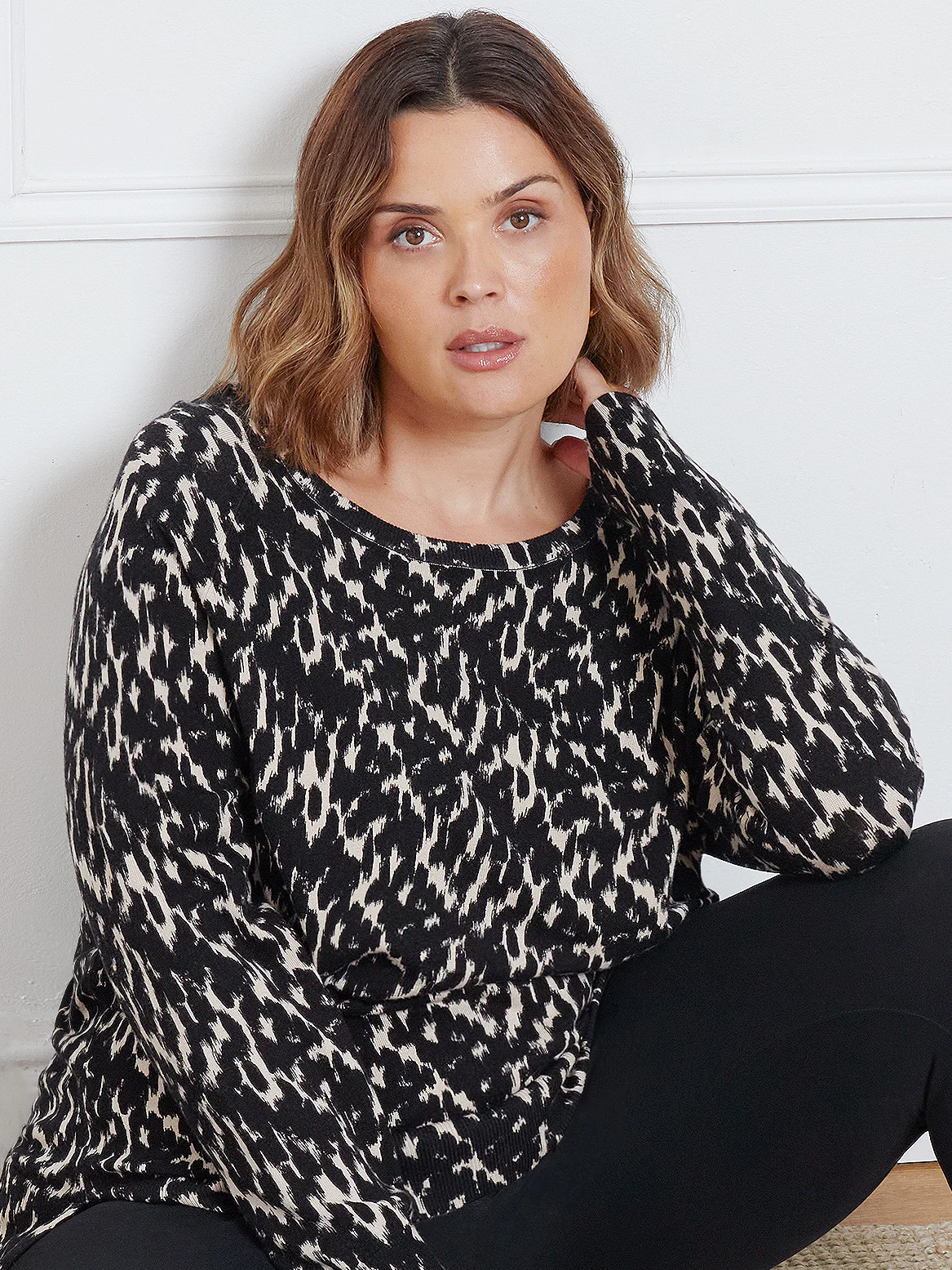 Animal Scoop Neck Jumper - Image 2