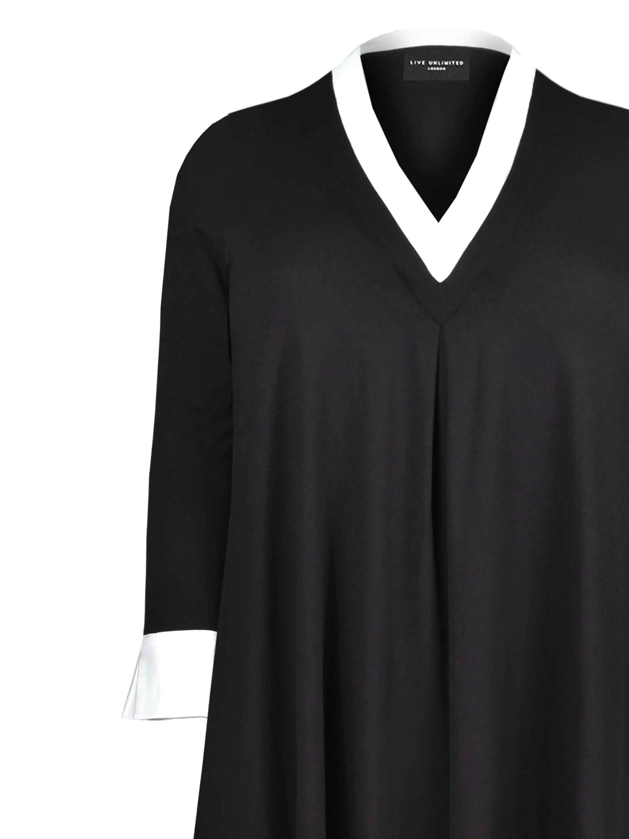 Mono Colour Block V Neck Tunic - Image 6