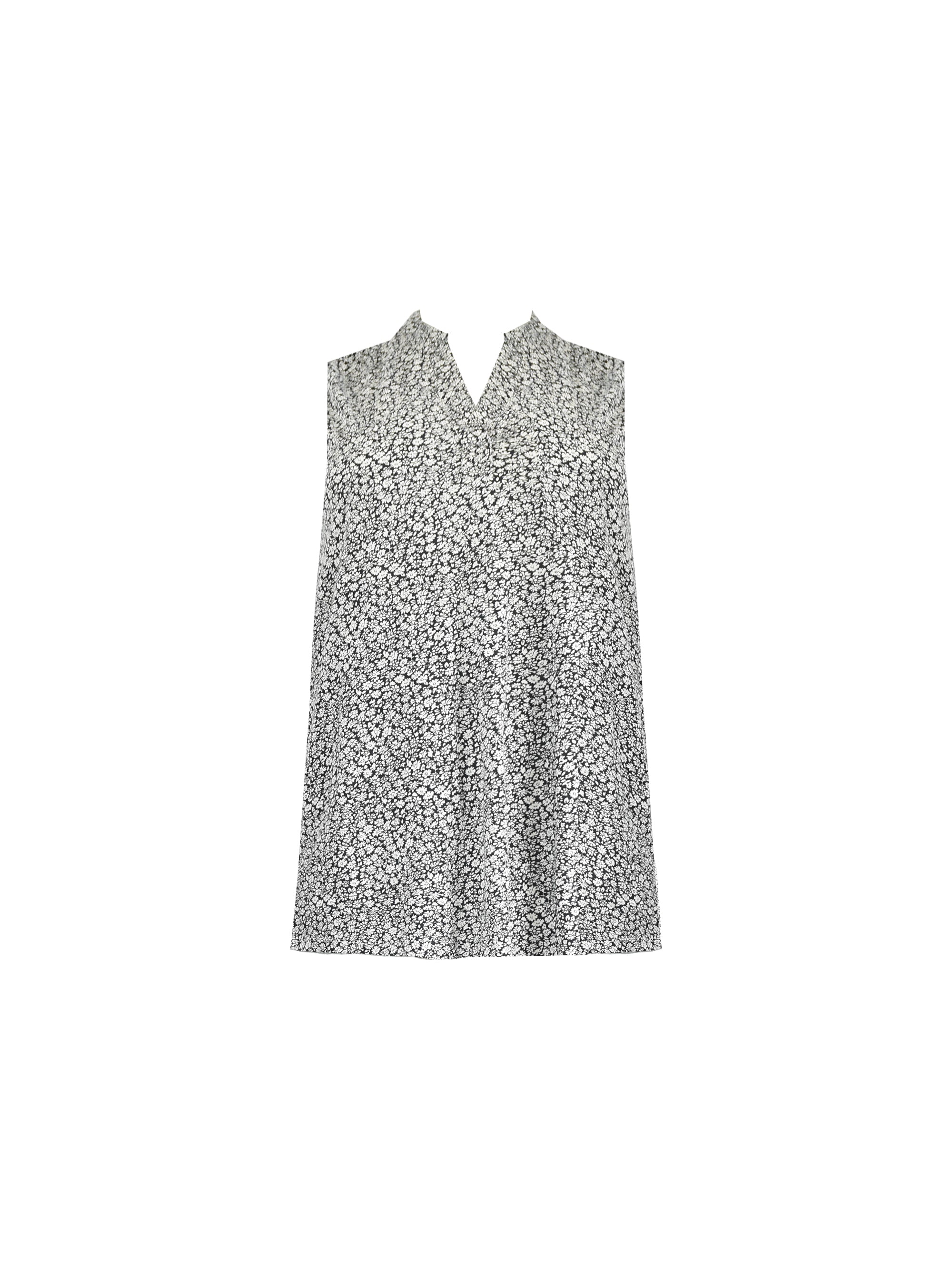 Mono Ditsy Jersey V-Neck Tunic - Image 7