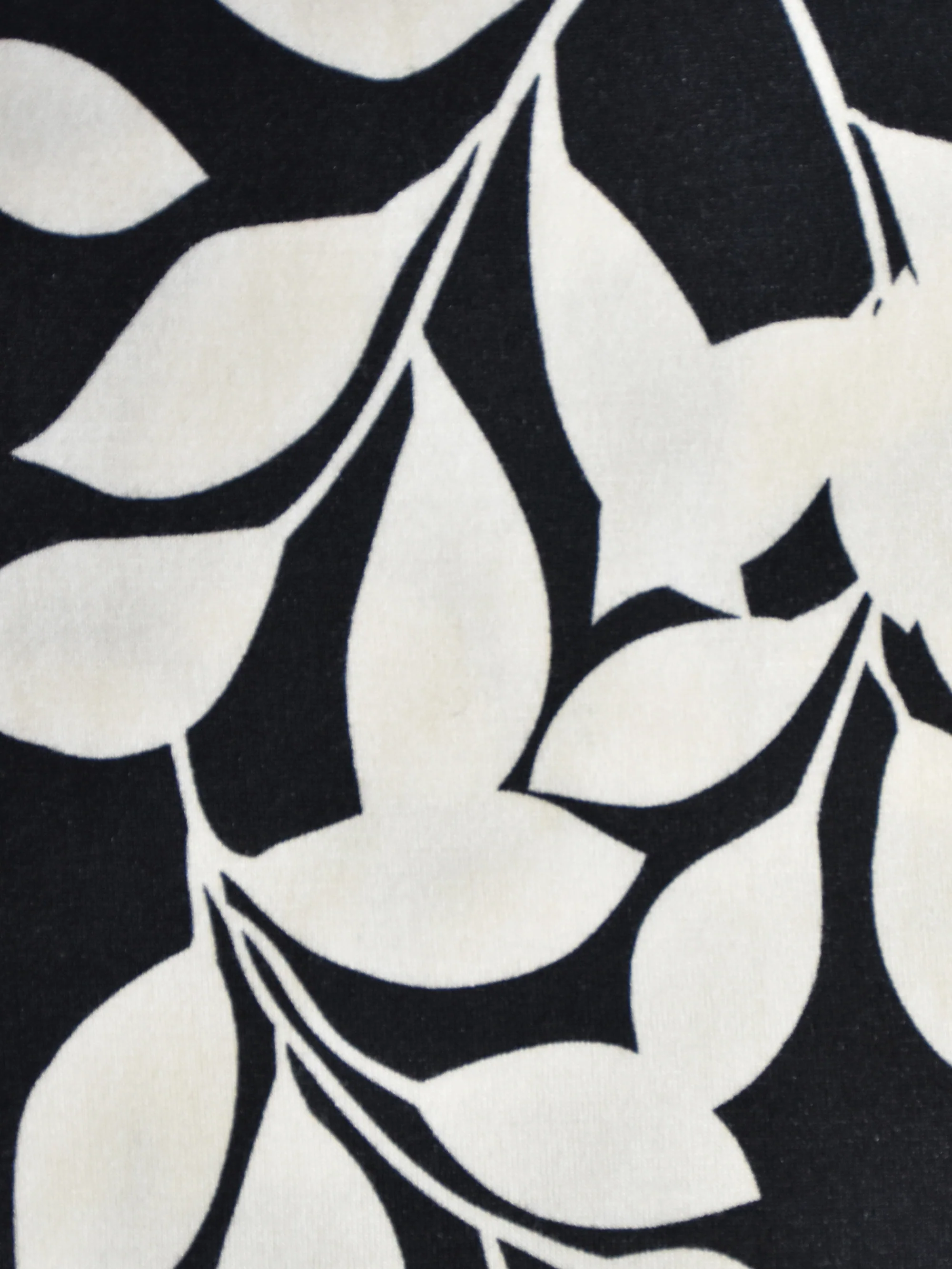 Mono Leaf Print Jersey Relaxed Top - Image 6