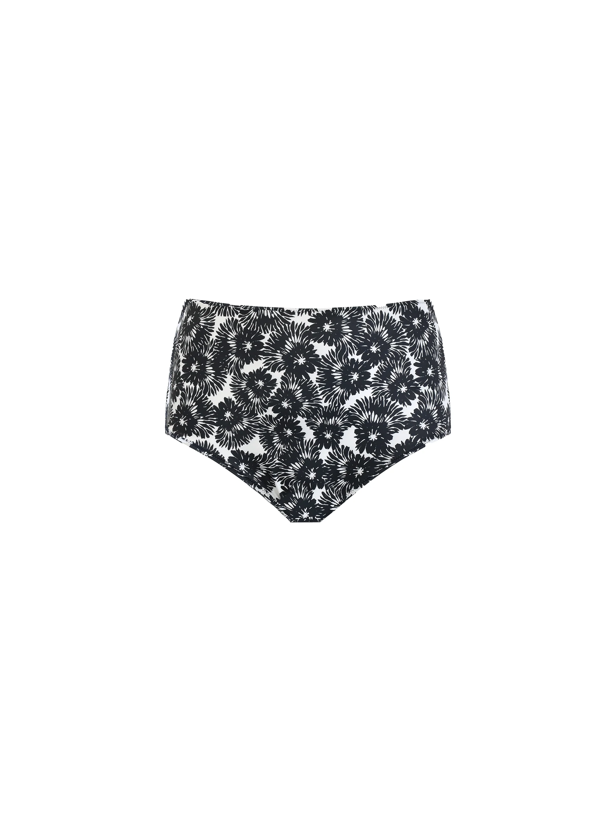 Mono Leaf Print Tankini Bottom - Image 5
