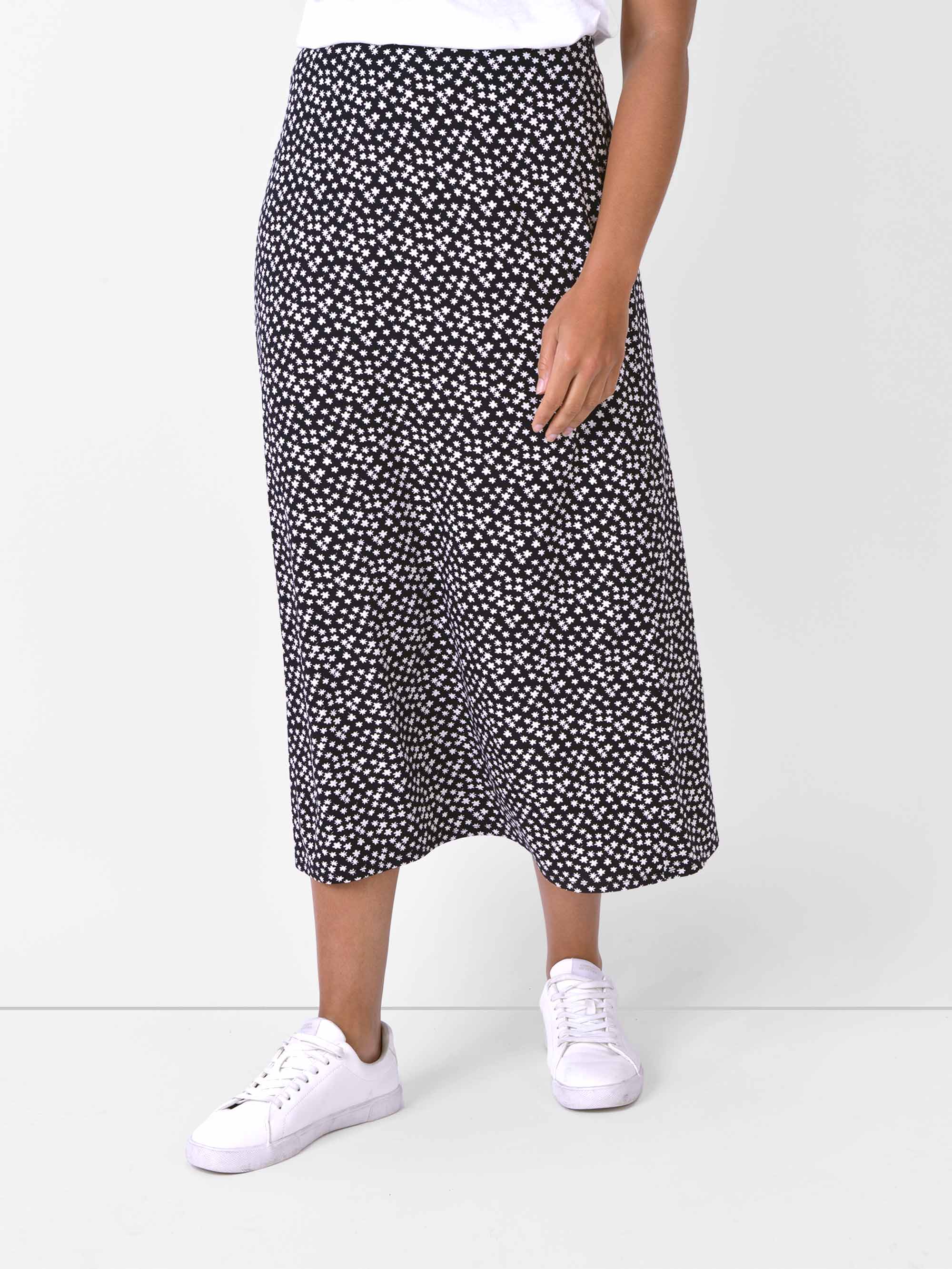 Mono Print Swing Skirt - Image 3