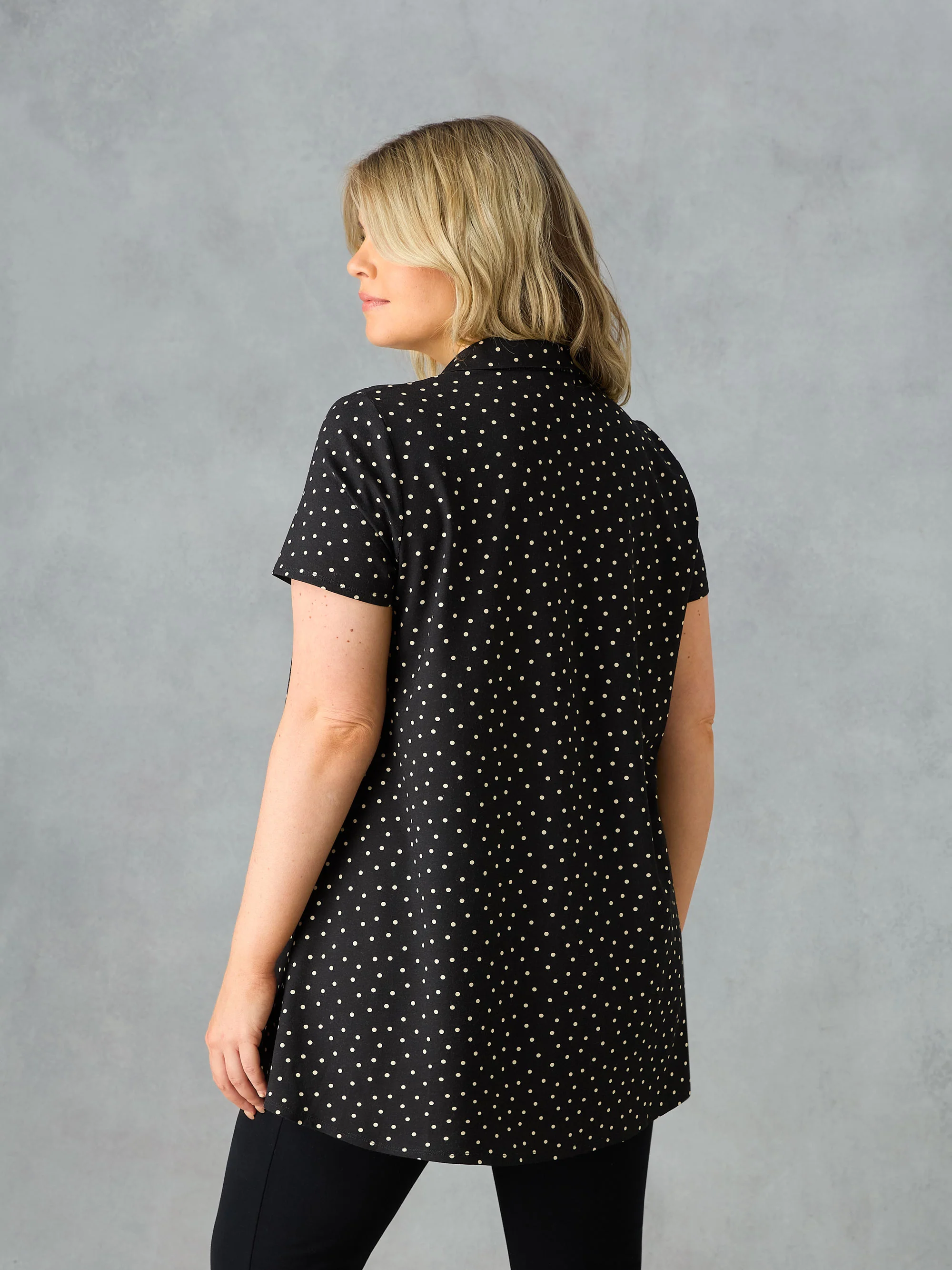 Mono Spot  Jersey Relaxed Shirt - Image 3