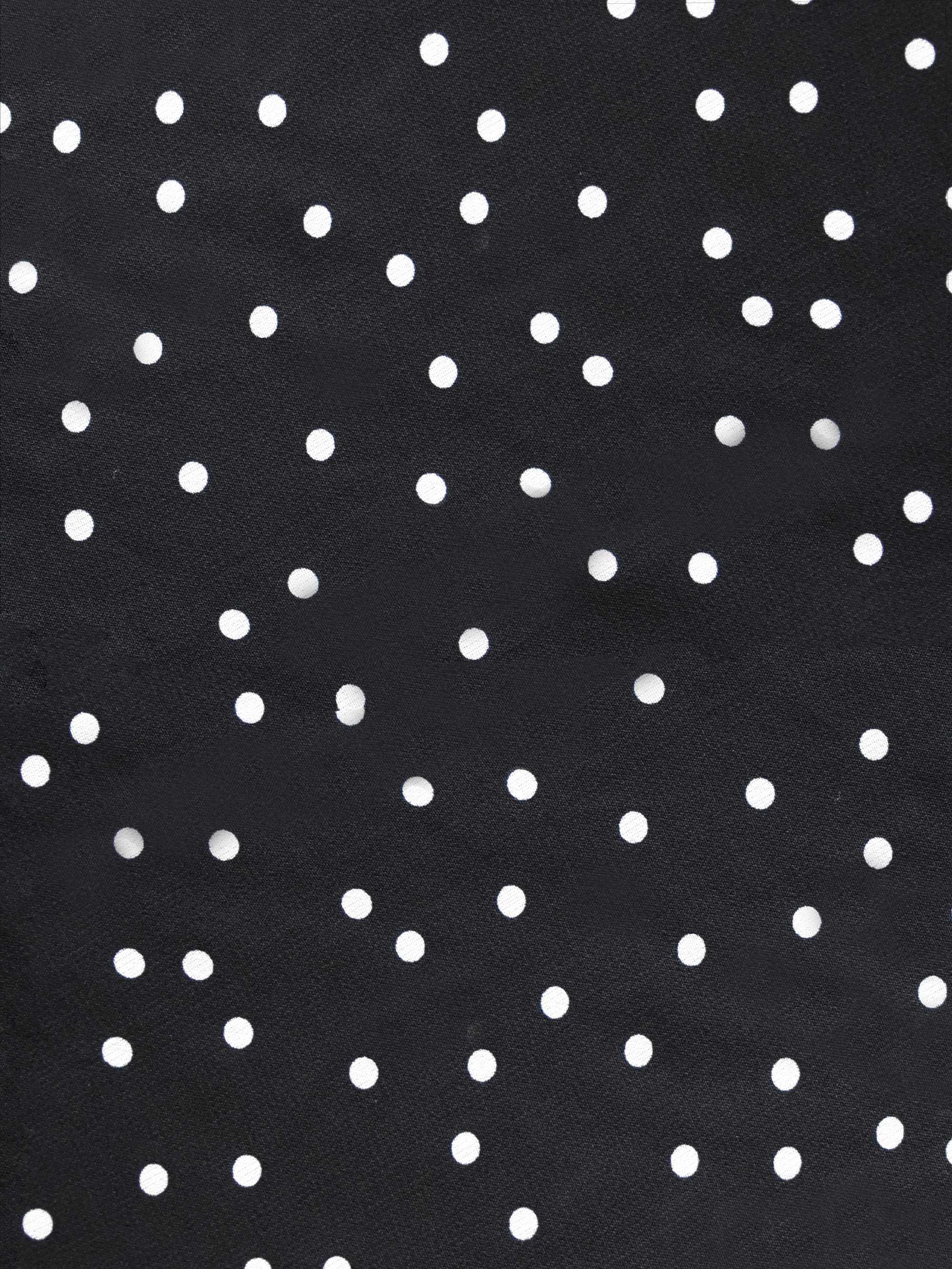 Mono Spot Print Bias Cut Bustier Dress - Image 6