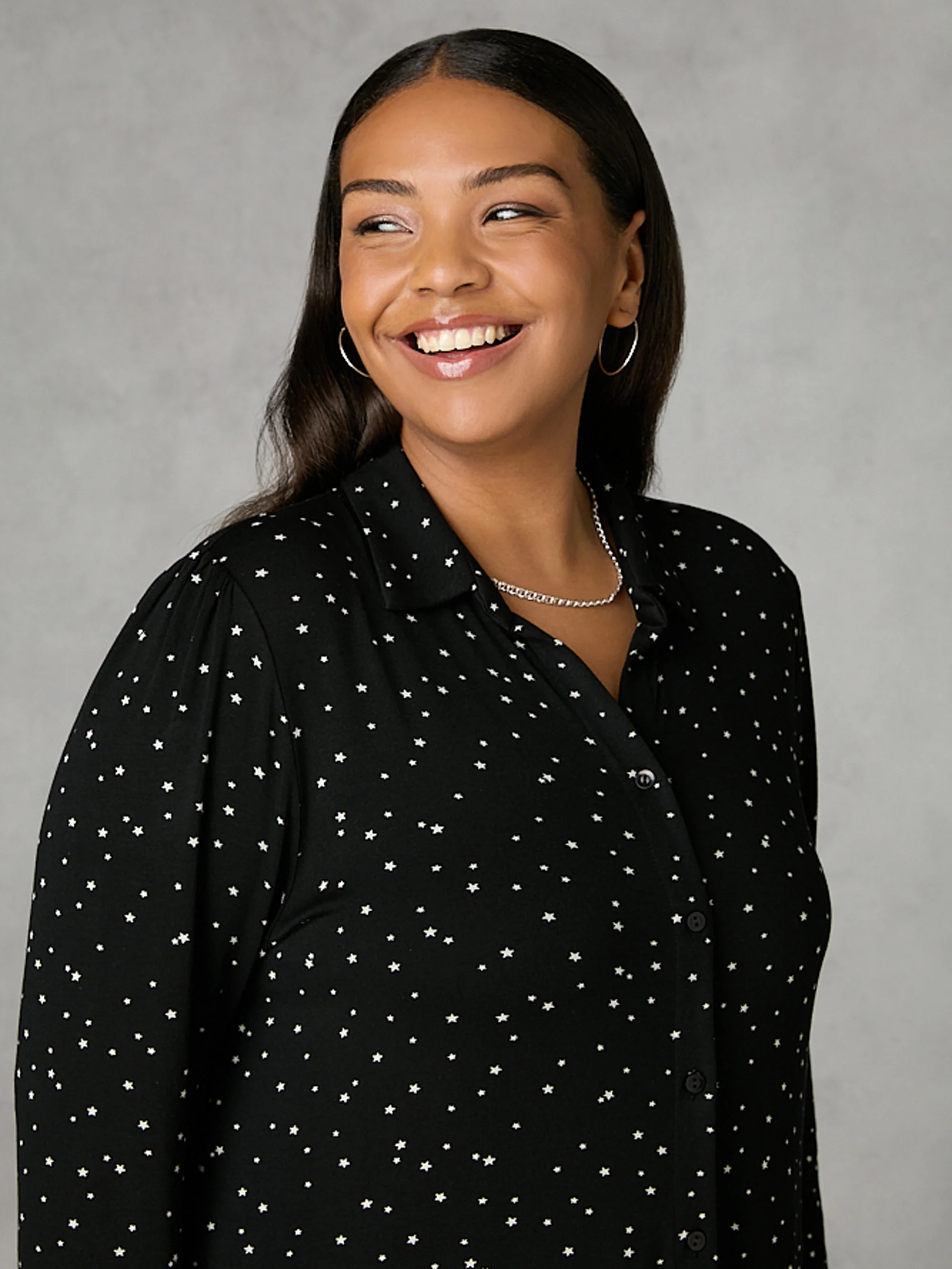 Mono Star Print Long Sleeve Jersey Shirt - Image 2