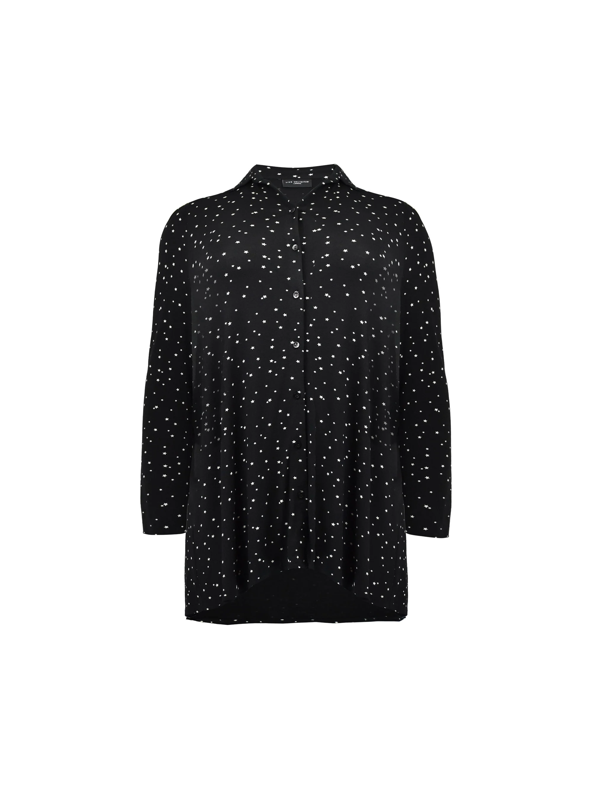 Mono Star Print Long Sleeve Jersey Shirt - Image 5