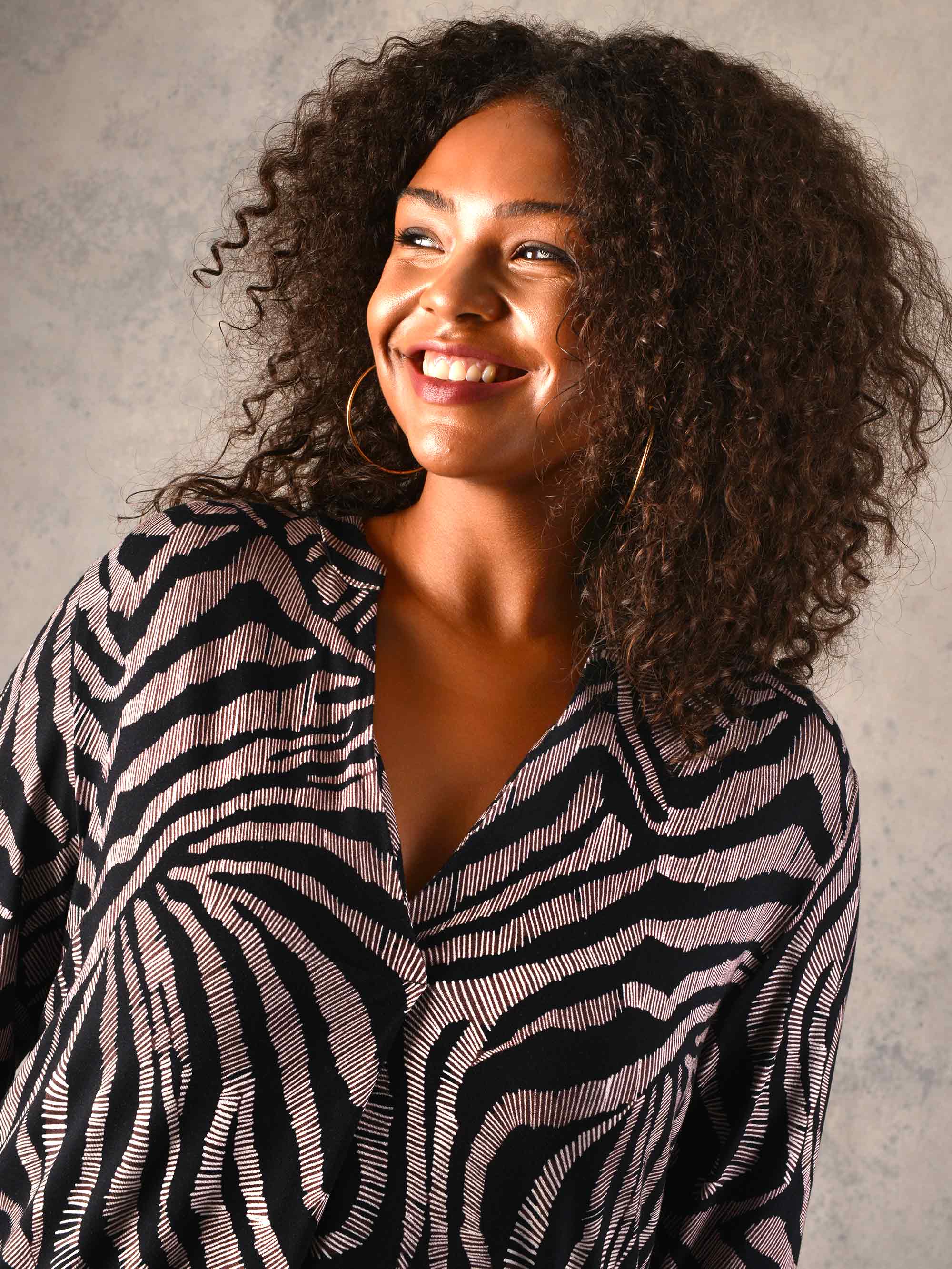 Mono Wave Print Jersey Longline Shirt - Image 2