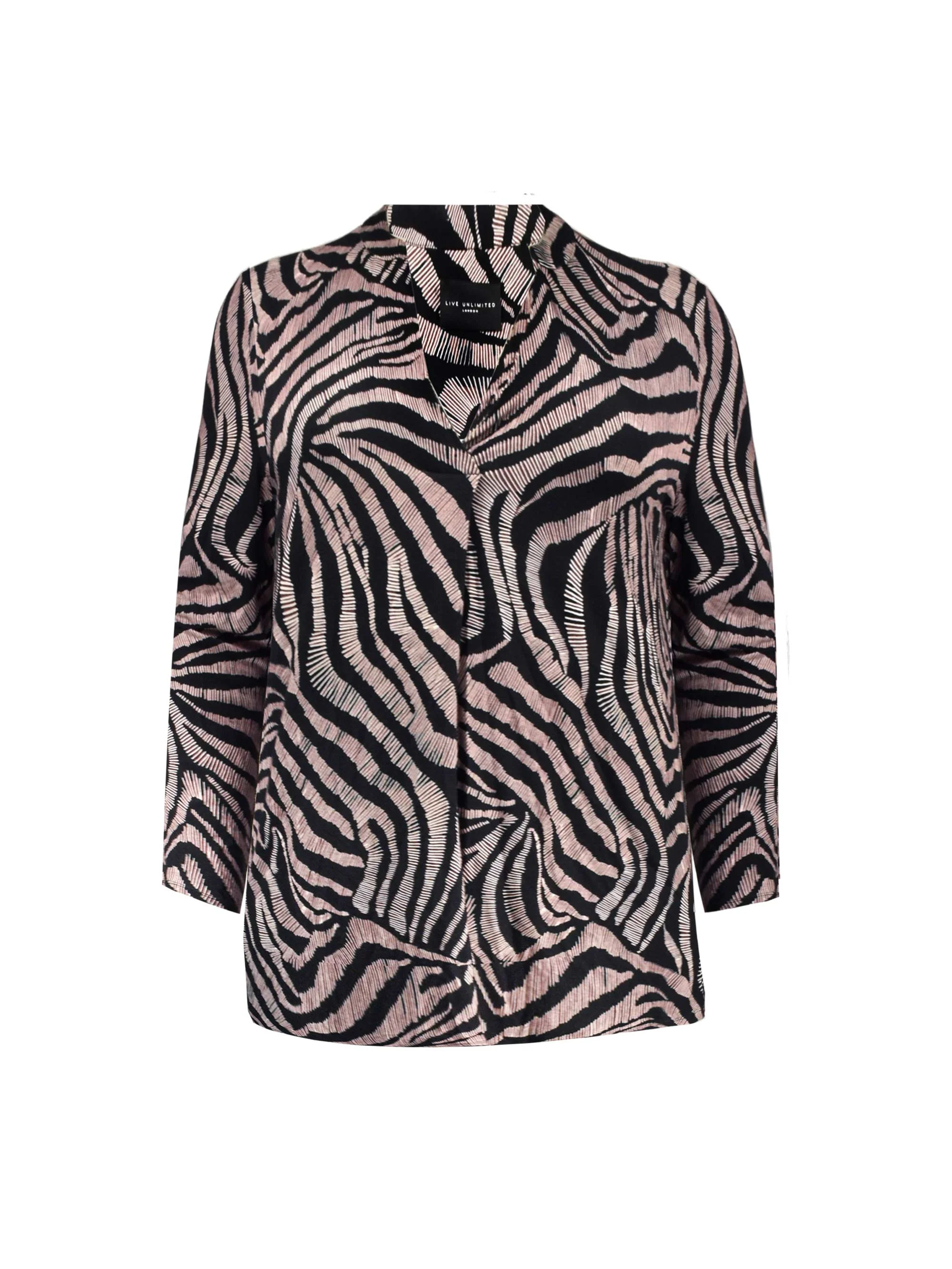Mono Wave Print Jersey Longline Shirt - Image 4