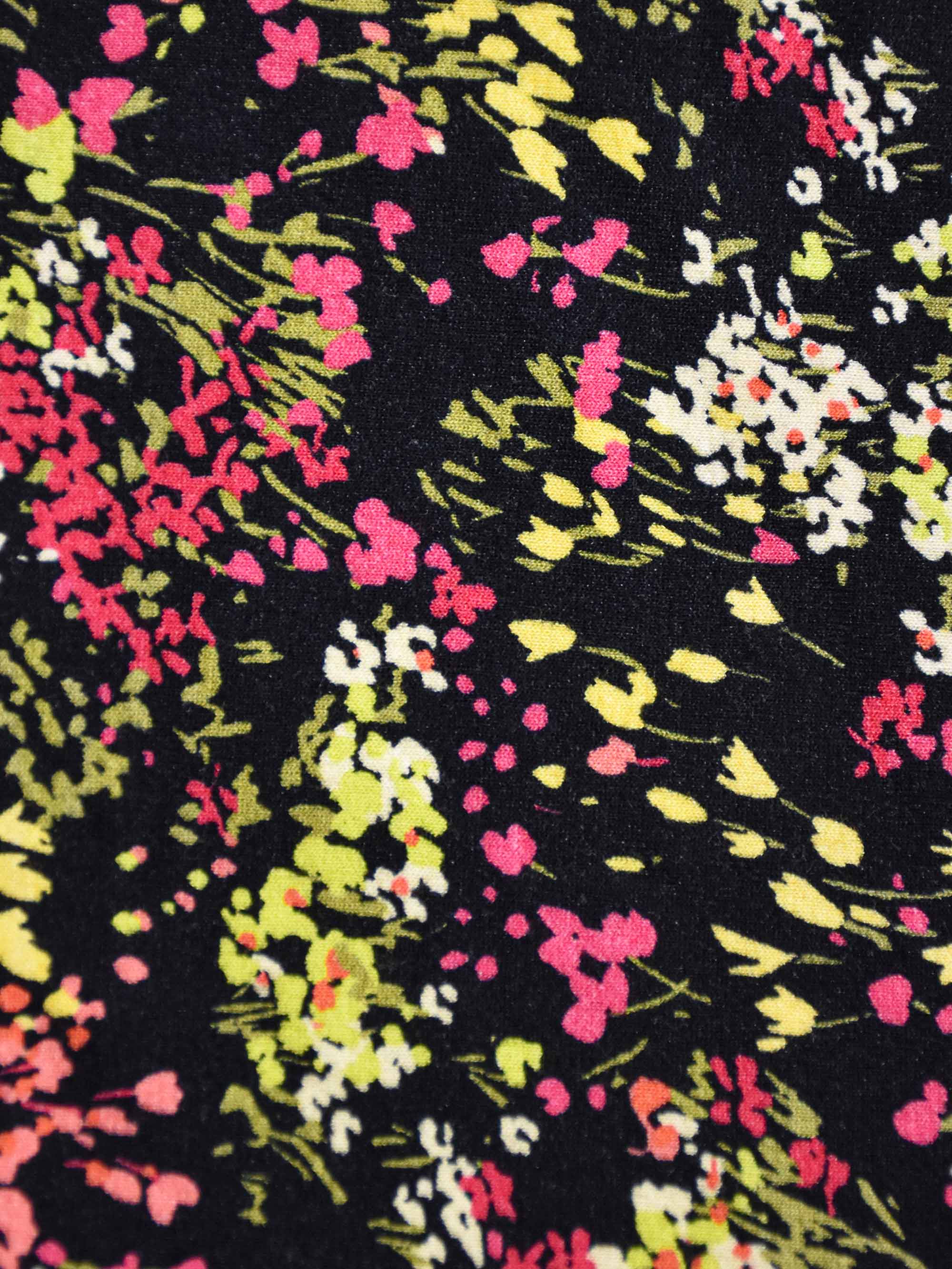 Multi Ditsy Empire Seam Midi Dress - Image 4