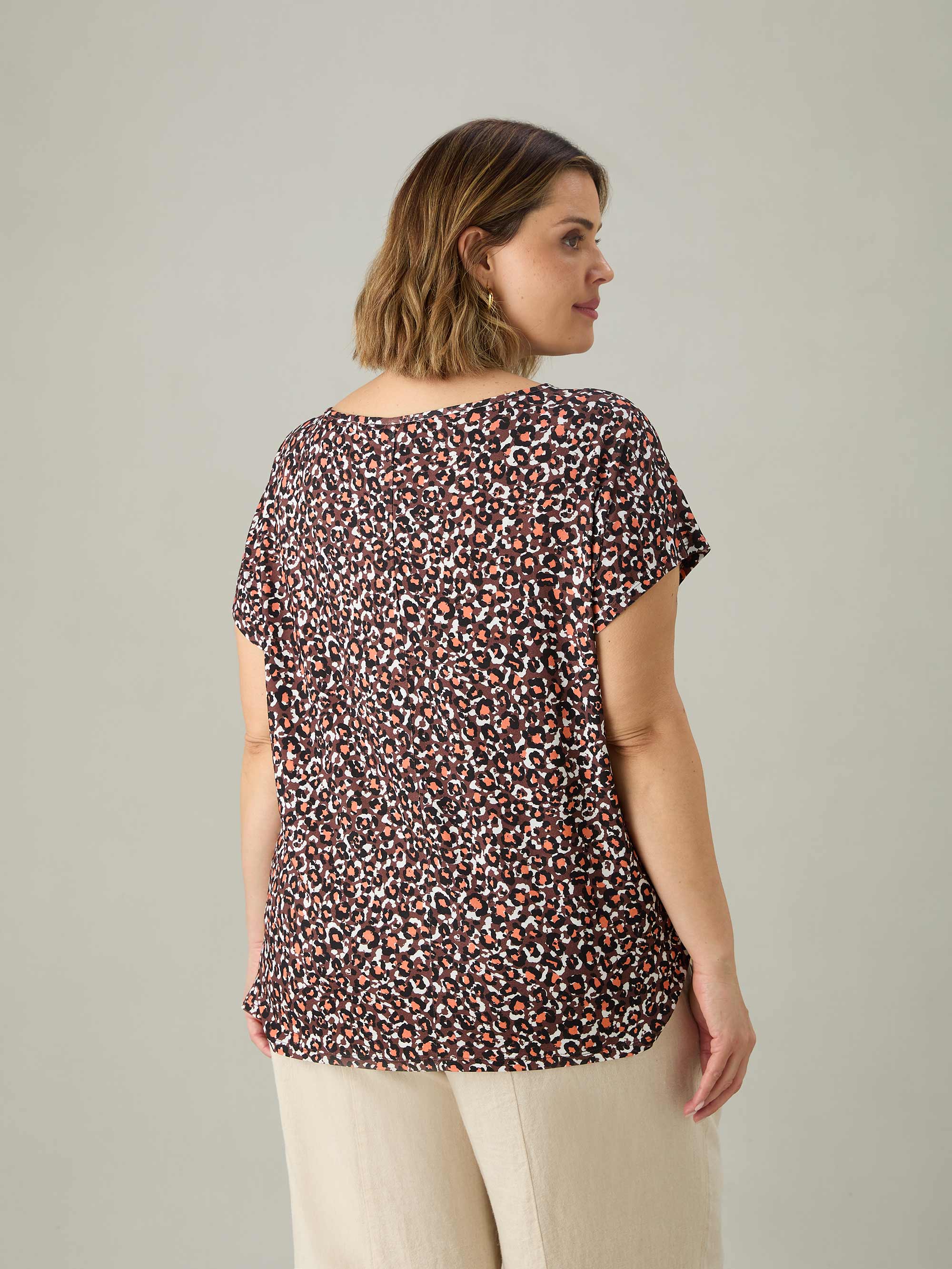 Multi Leopard Jersey T-Shirt - Image 3