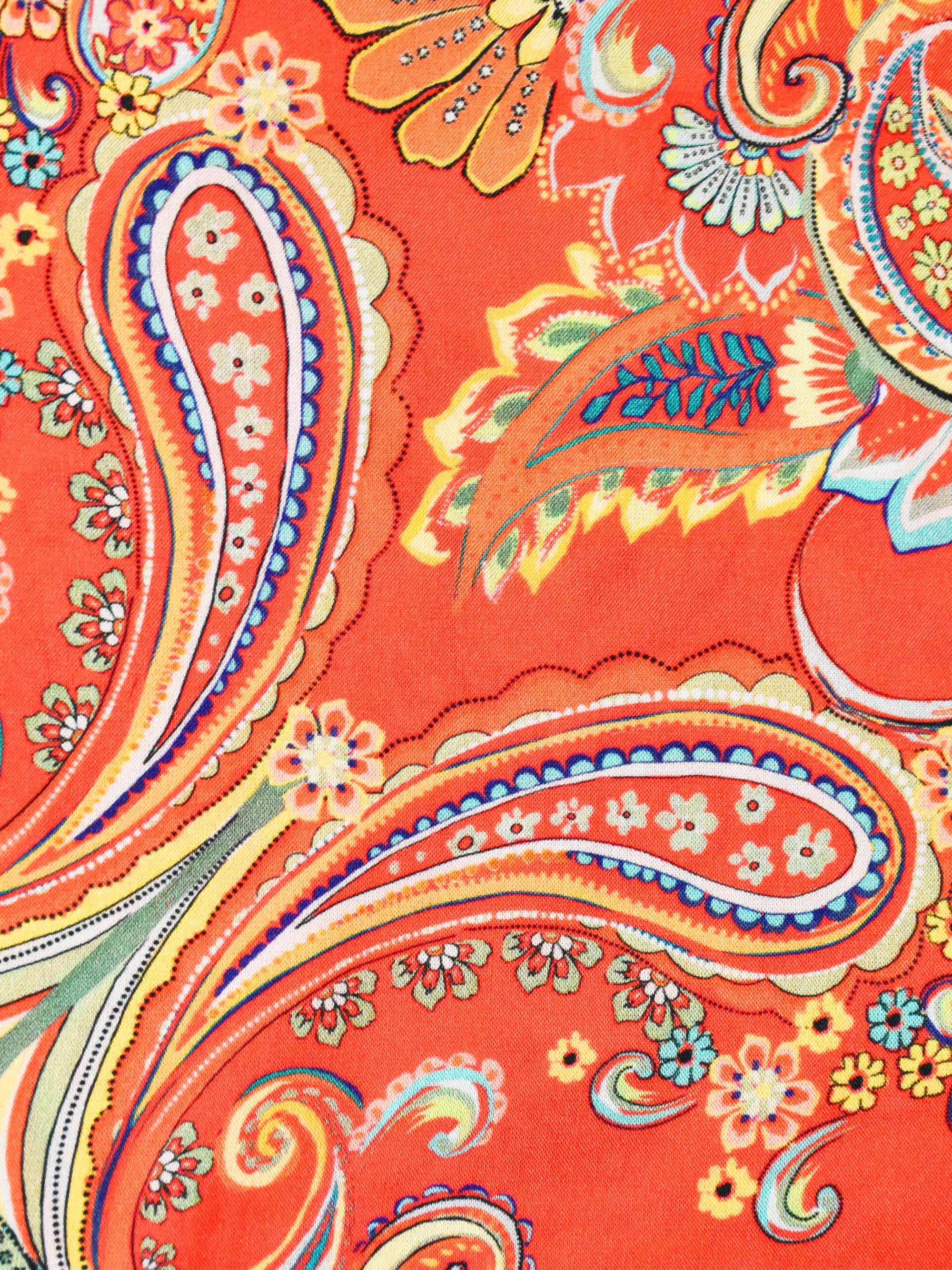 Multi Scarf Print Cropped Trousers - Image 6