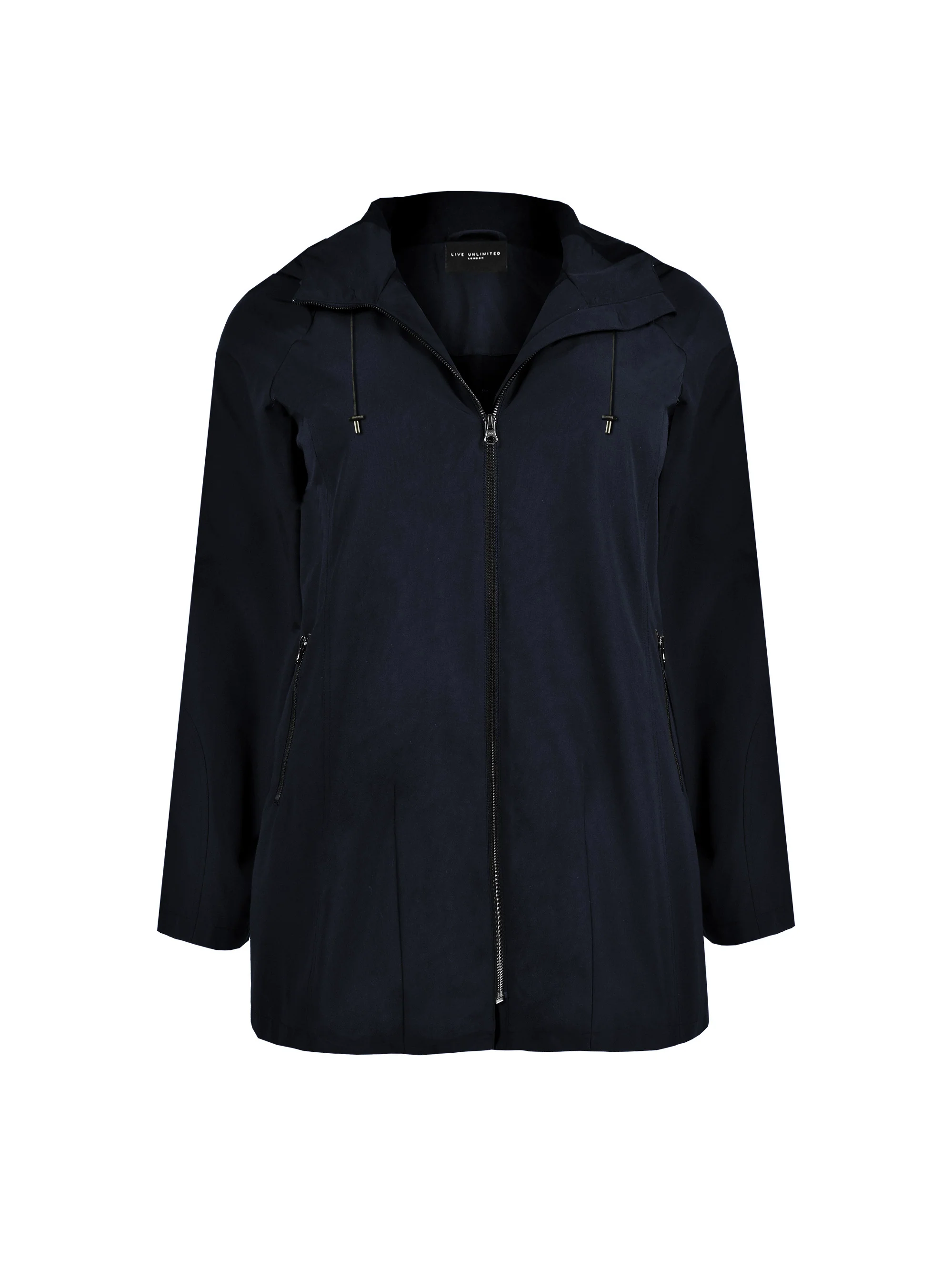 Navy A-line Raincoat - Image 6