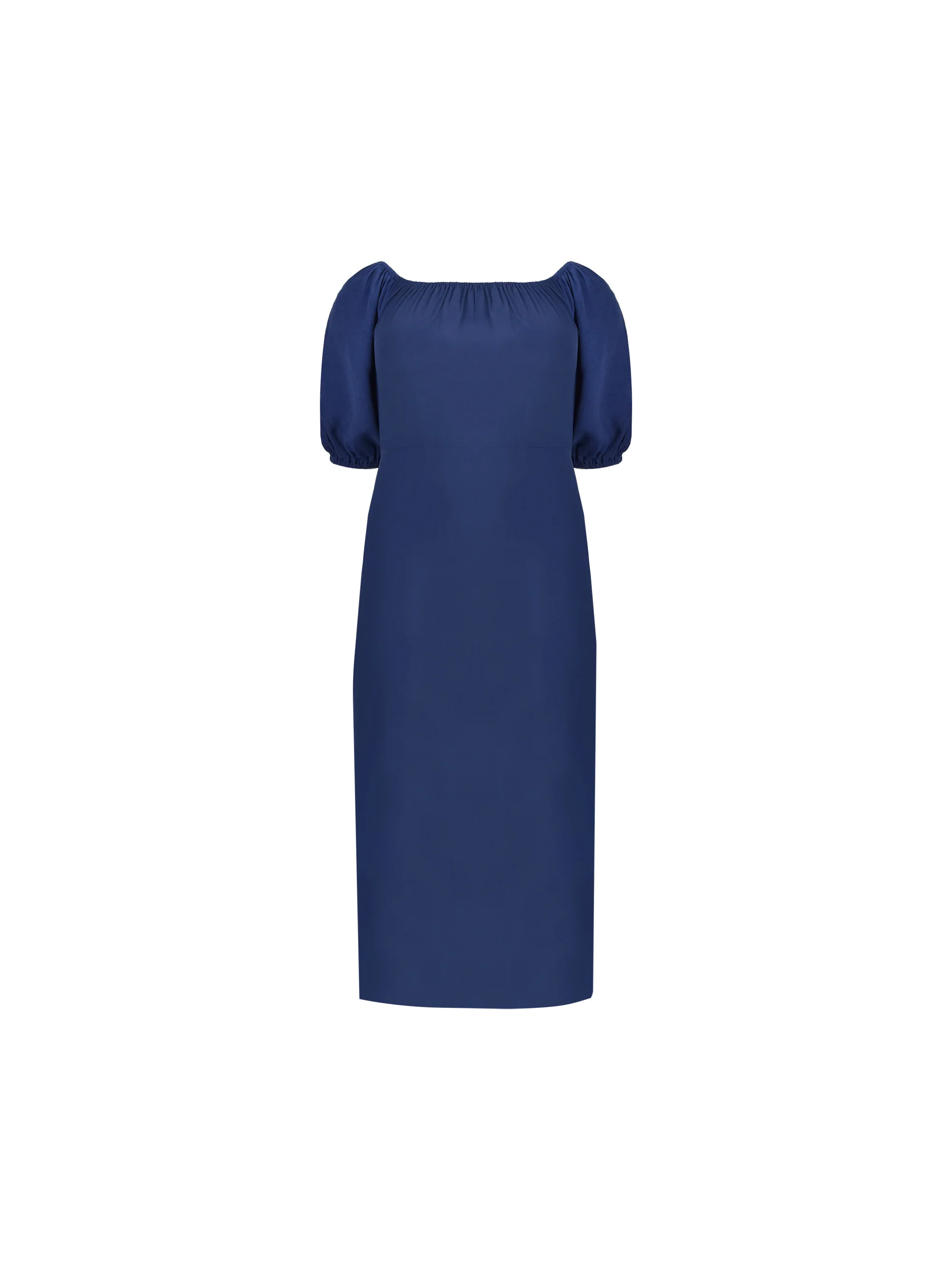 Navy Bardot Maxi Dress - Image 5