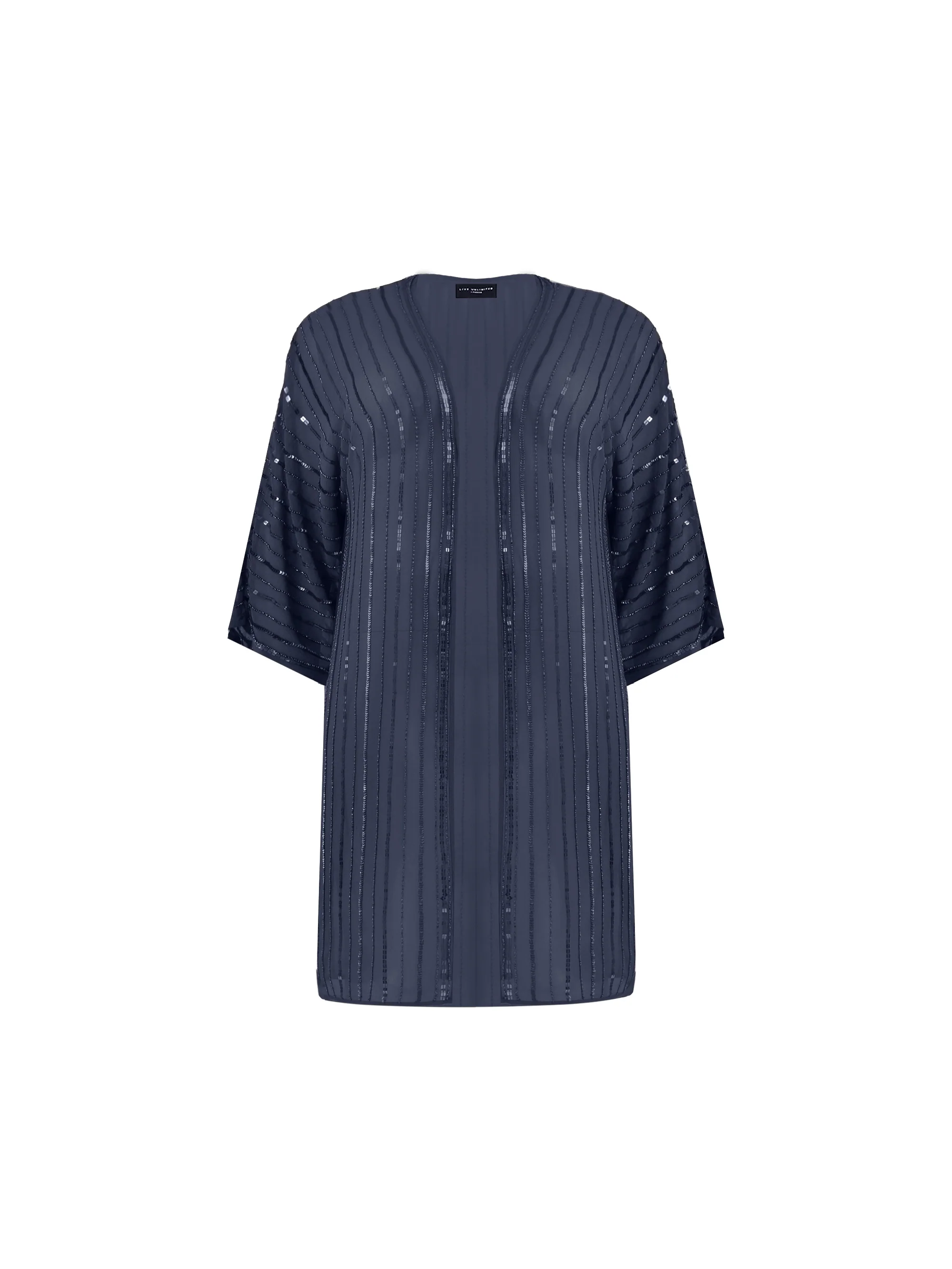 Navy Beaded Kimono - Image 5